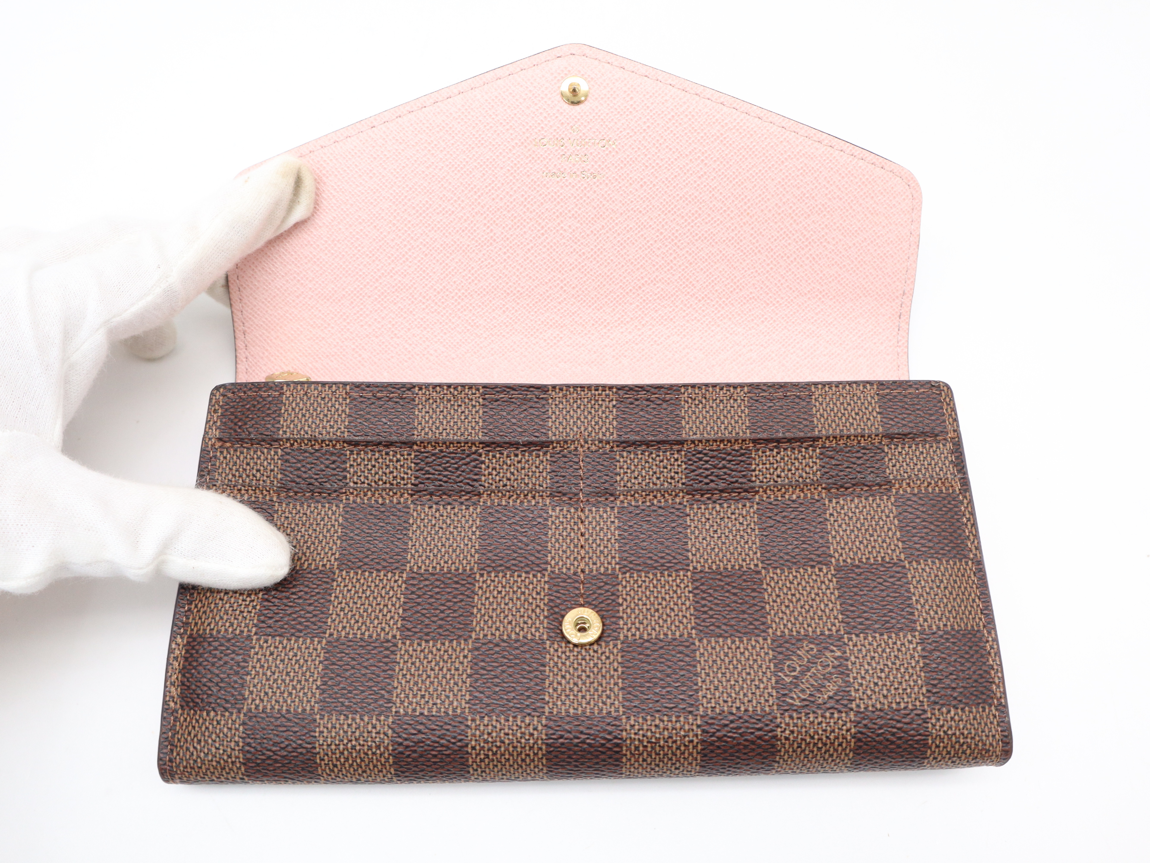 N60114 Damier Portefeuille Sarah Wallet with Box and Dust Bag — view 8