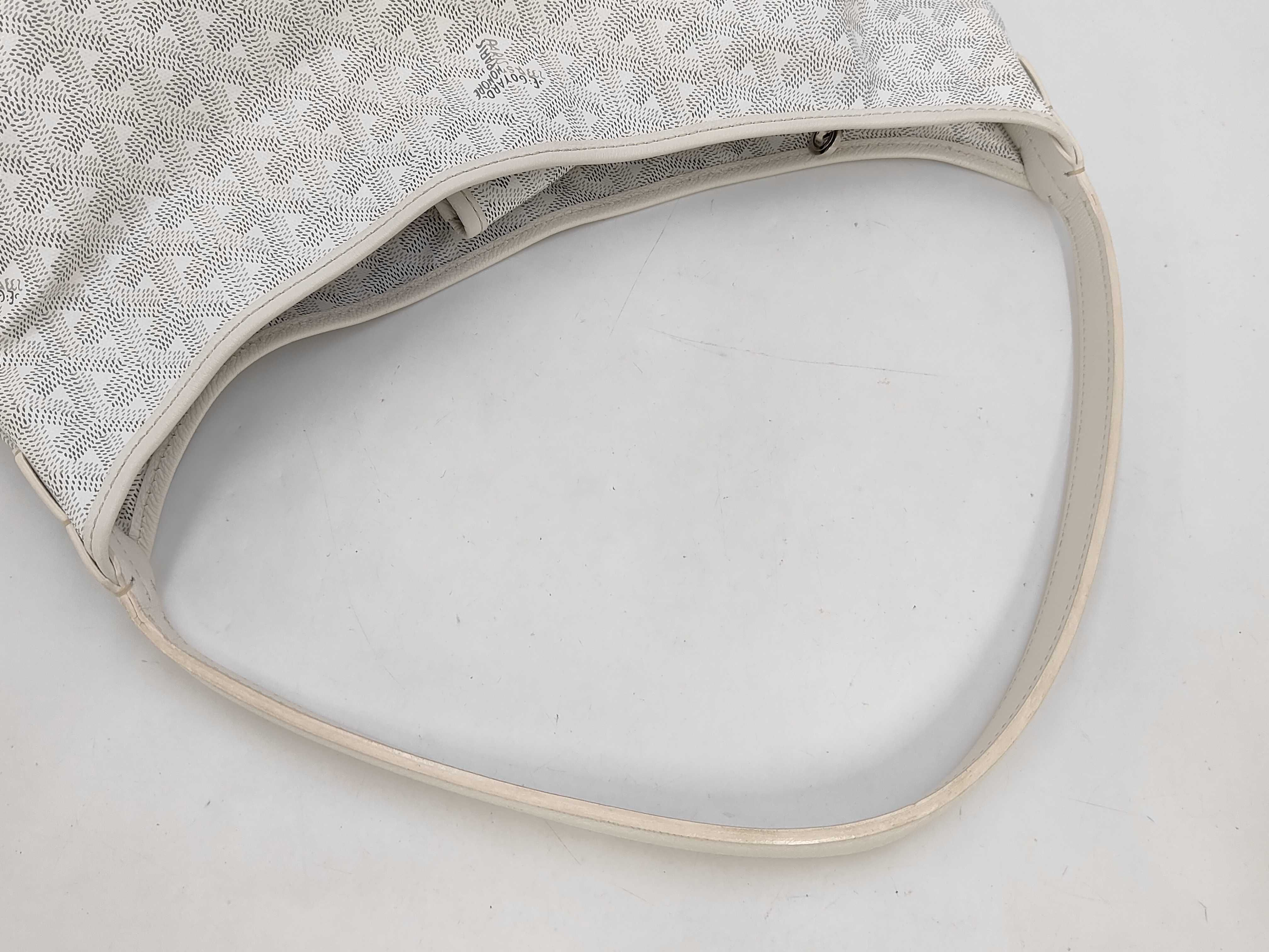Bohème PVC x Leather White Shoulder Bag — view 3