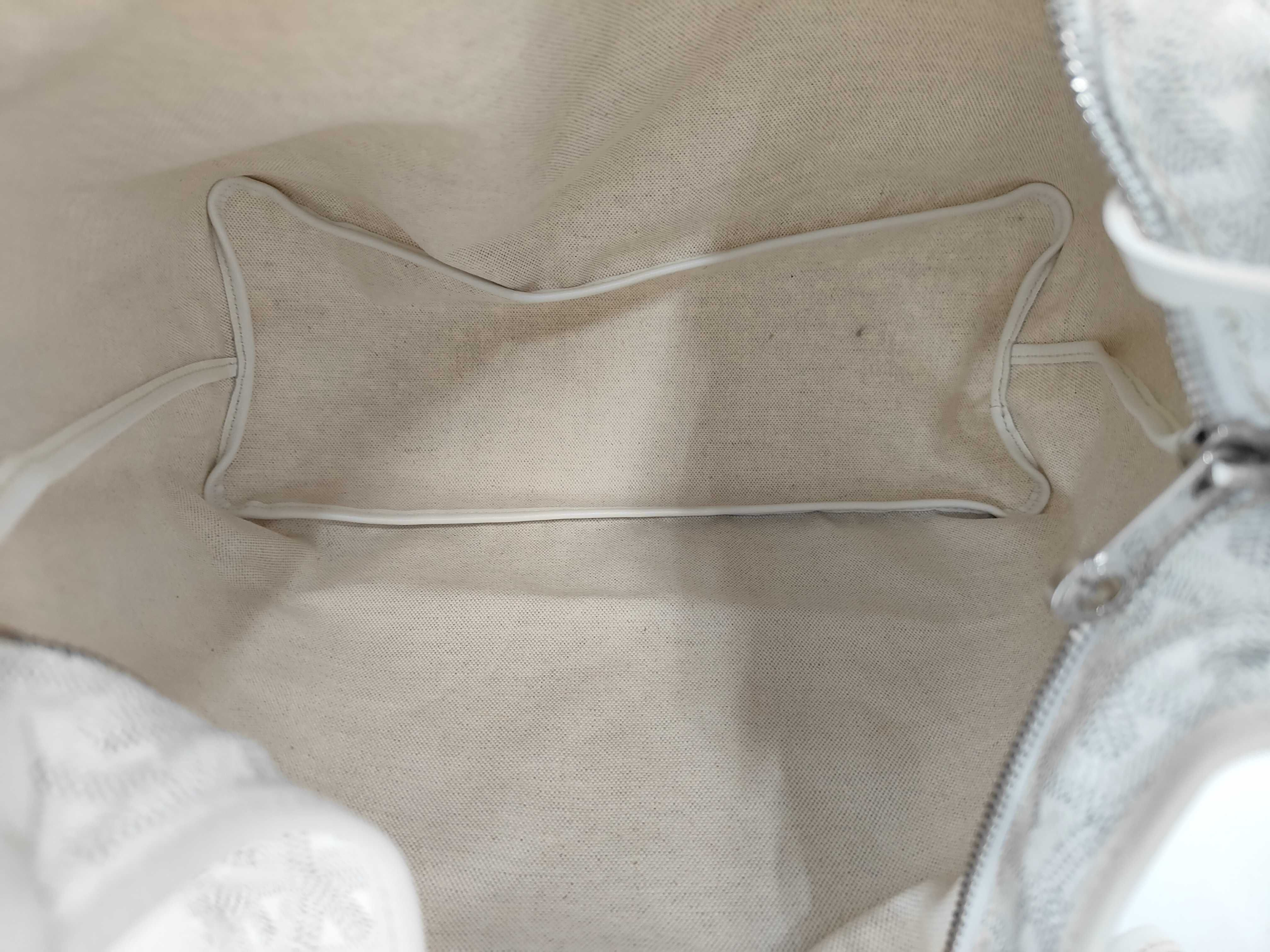 Bohème PVC x Leather White Shoulder Bag — view 8