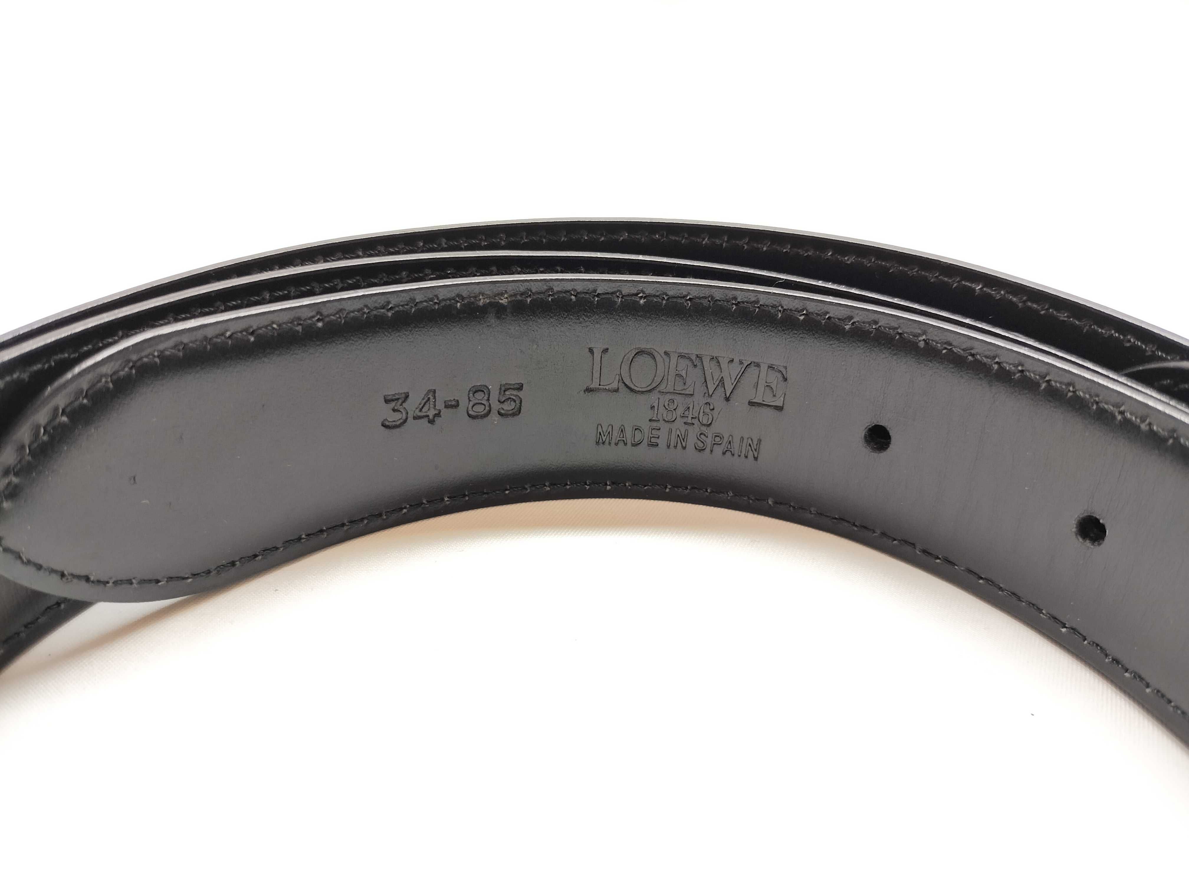 leather belt with gold hardware — view 3