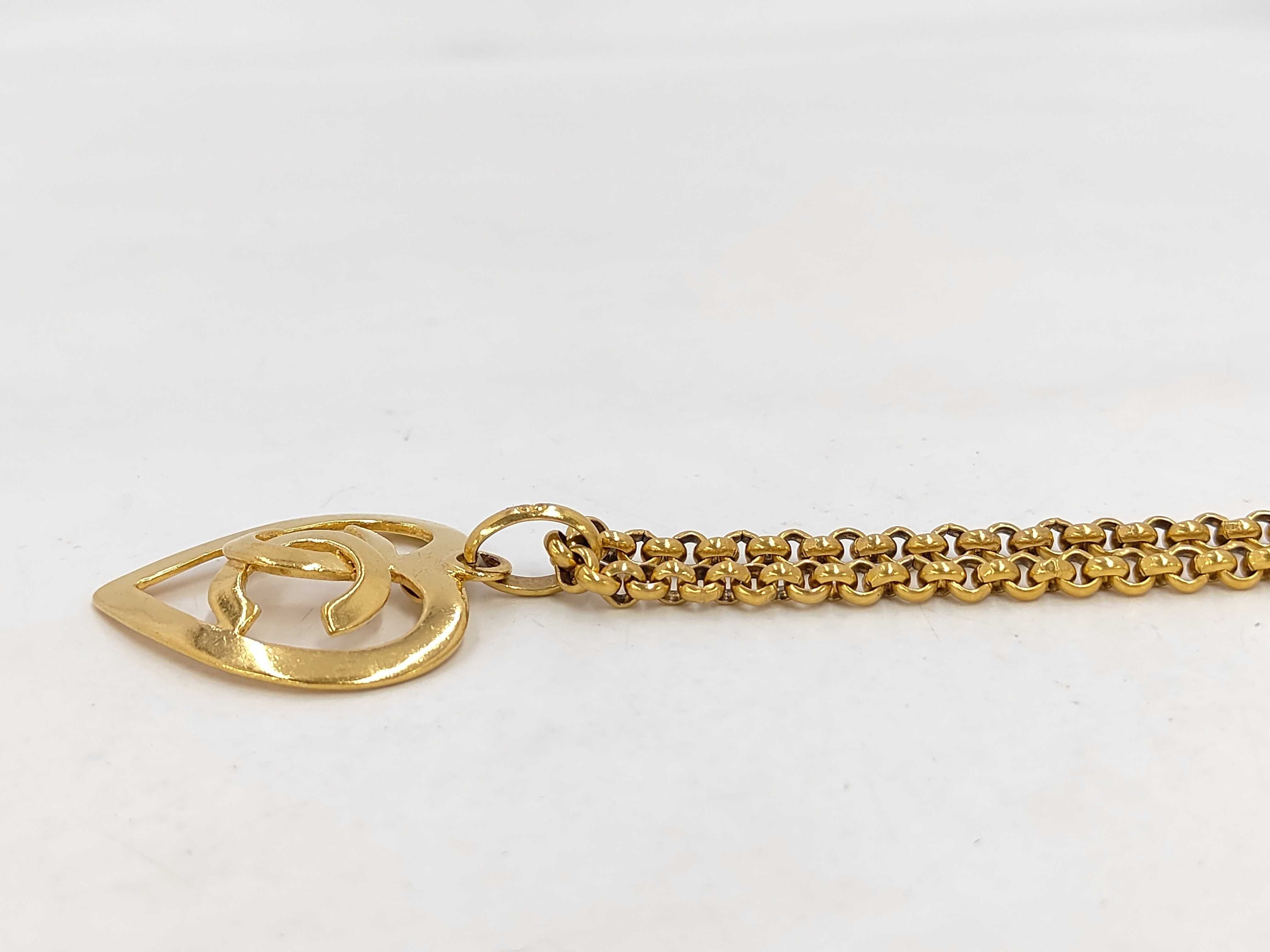Coco Mark Heart Motif Gold 95P Necklace — view 4