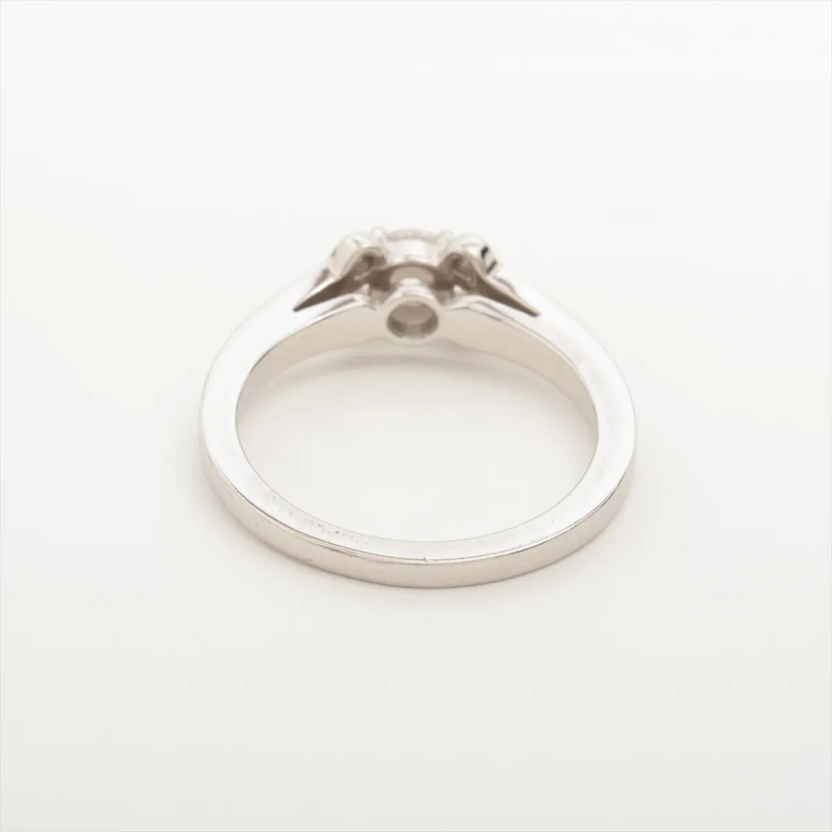 Ballerina Diamond Ring, Pt950, 4.6g, D0.23, Size 48, JNQ396, hallmark — view 2