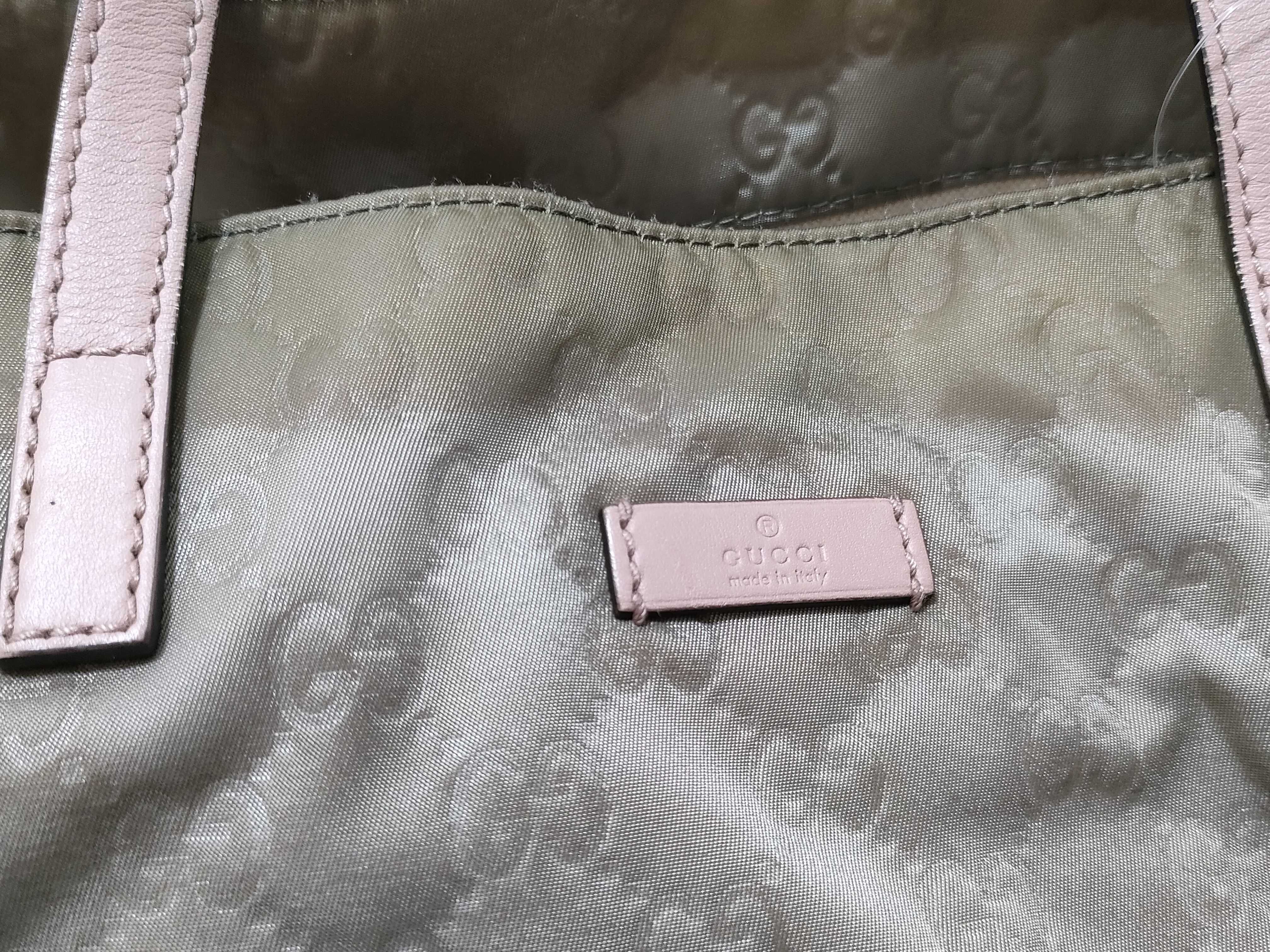 GG Nylon Tote Bag 282439 502752 — view 13