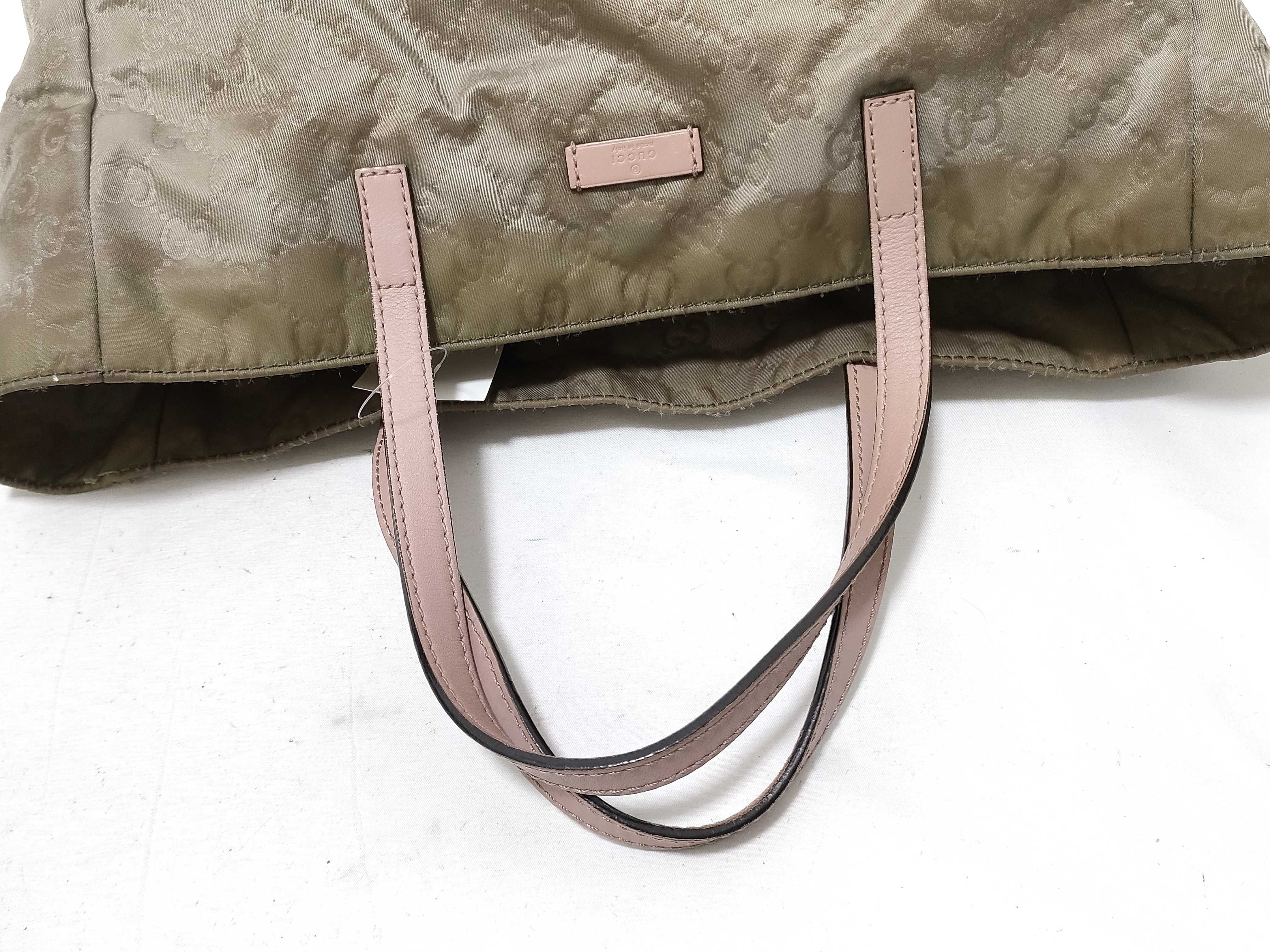 GG Nylon Tote Bag 282439 502752 — view 3