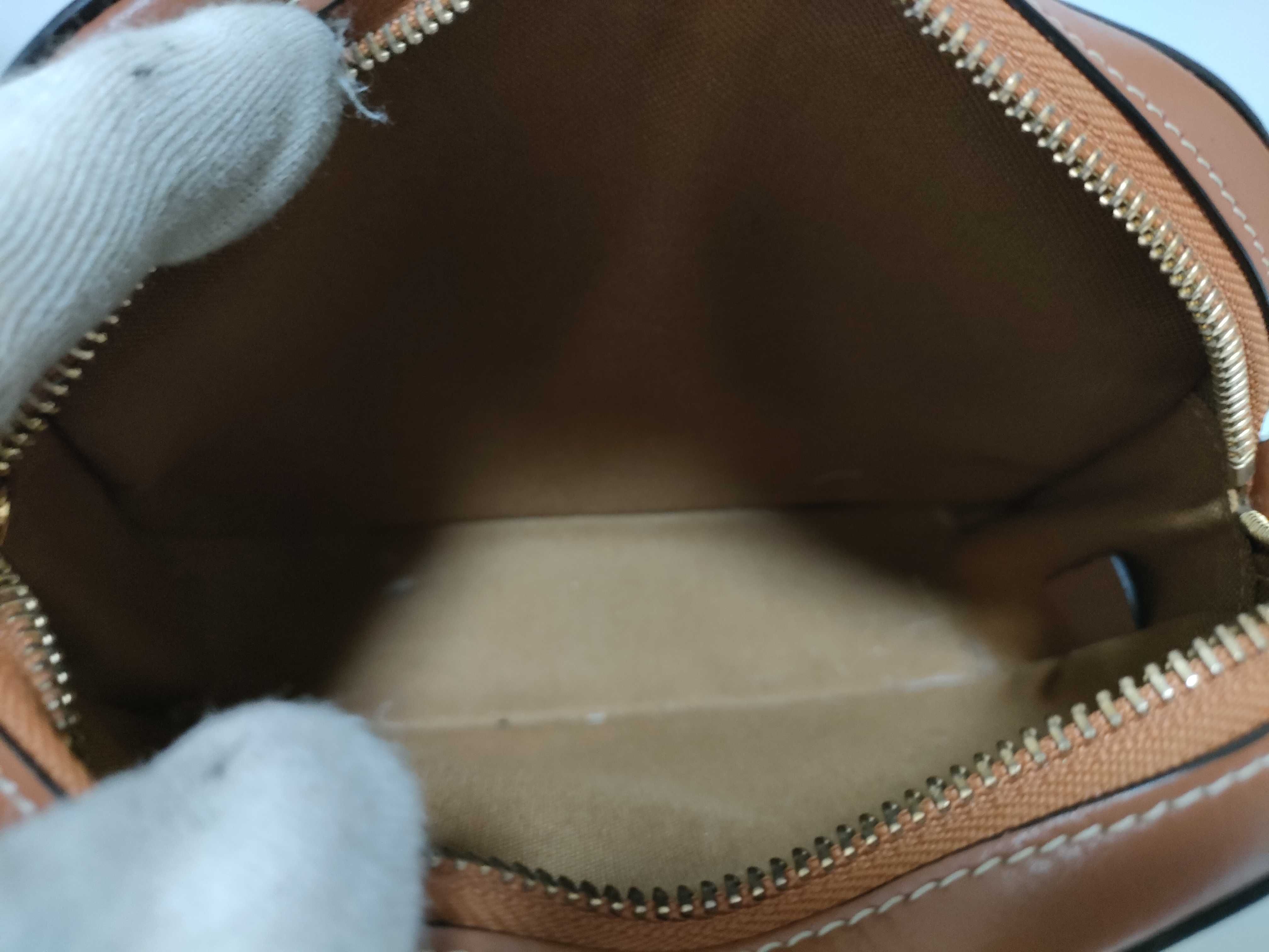 Triomphe Camera Bag, PVC x Leather Shoulder Bag, Brown — view 10