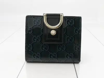 enamel Guccissima bi-fold wallet