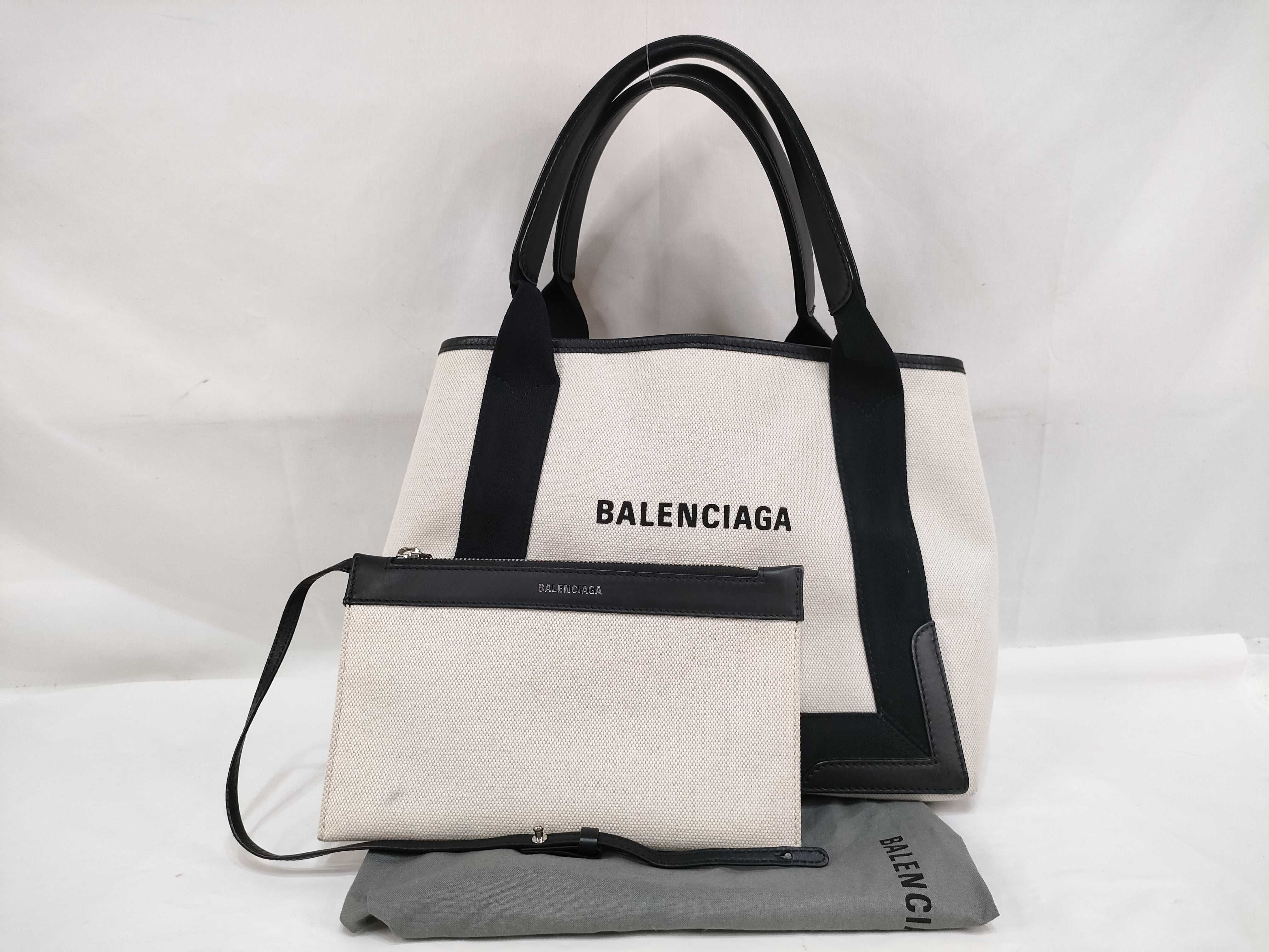 Navy Cabas Handbag