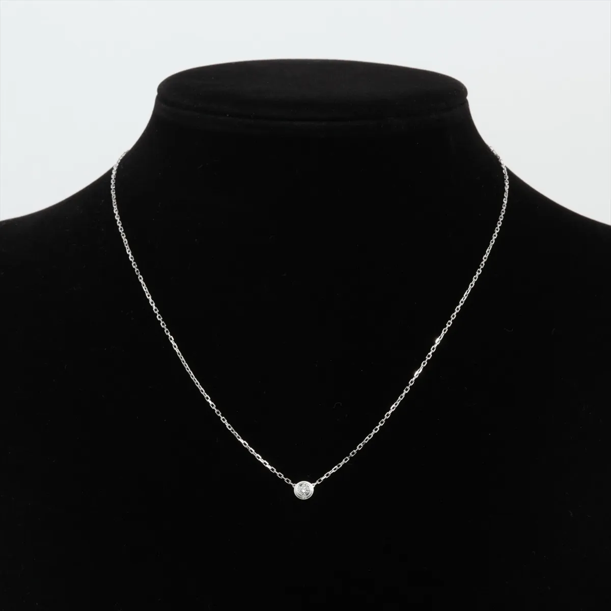 Damour LM Diamond Necklace, 750 (WG), 3.3g, JTH901 CRB7215400 — view 5