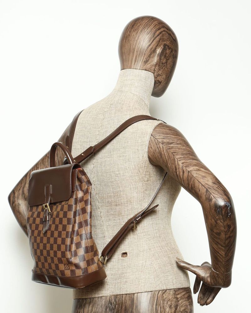 Damier Ebene Soho Backpack — view 16