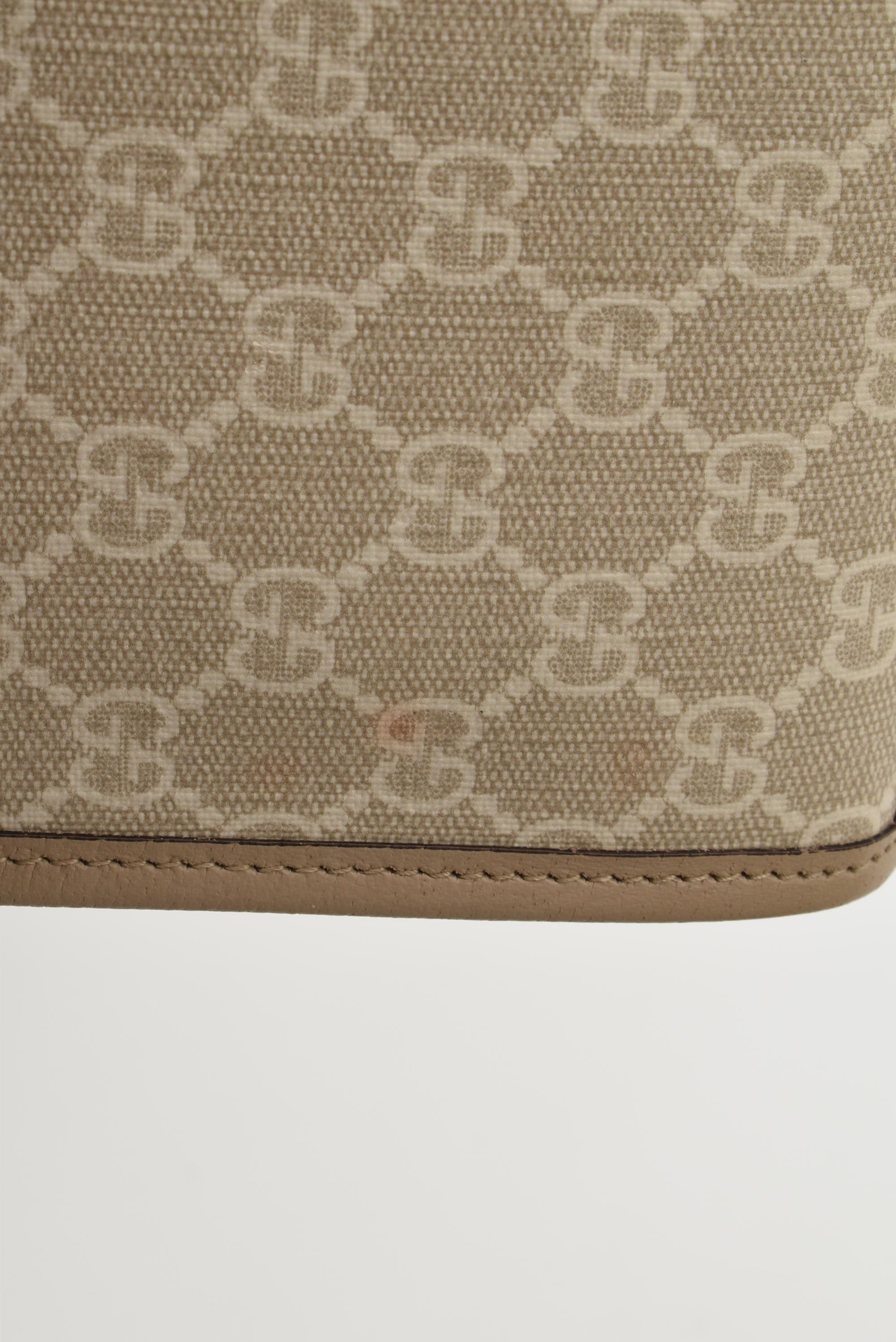 Retro Interlocking G Mini Tote, GG Supreme — view 3