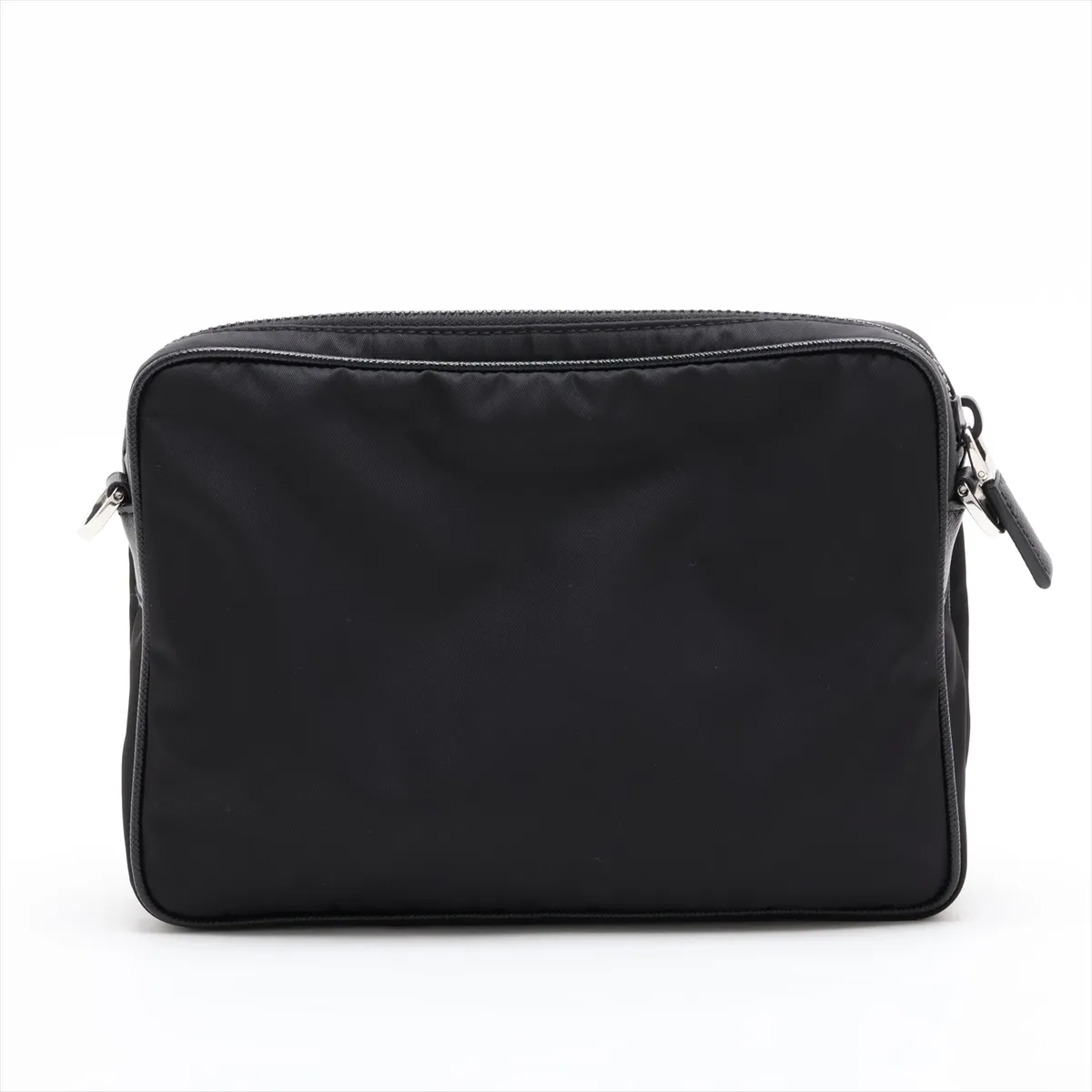 Tessuto Nylon Shoulder Bag, Black — view 2