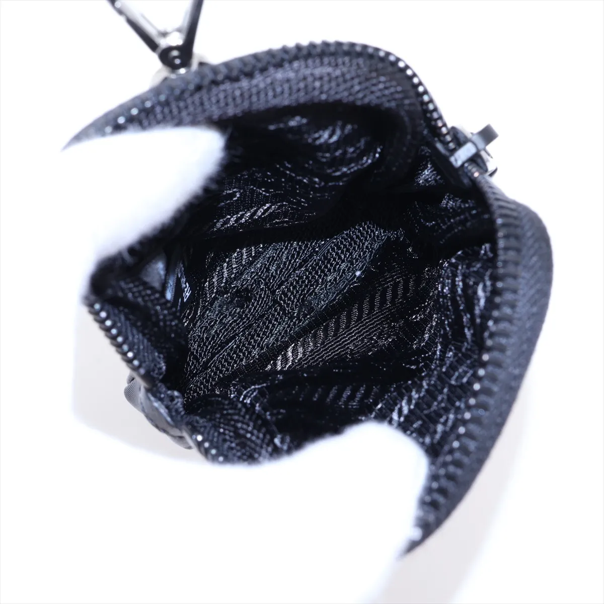 Tessuto Nylon Shoulder Bag, Black — view 8