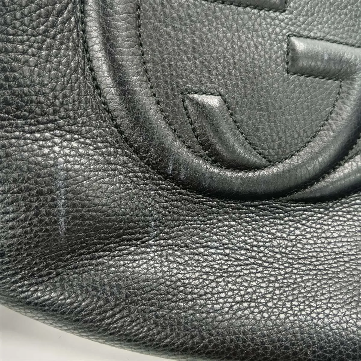 Soho Leather Shoulder Bag, Black, 282304 — view 15