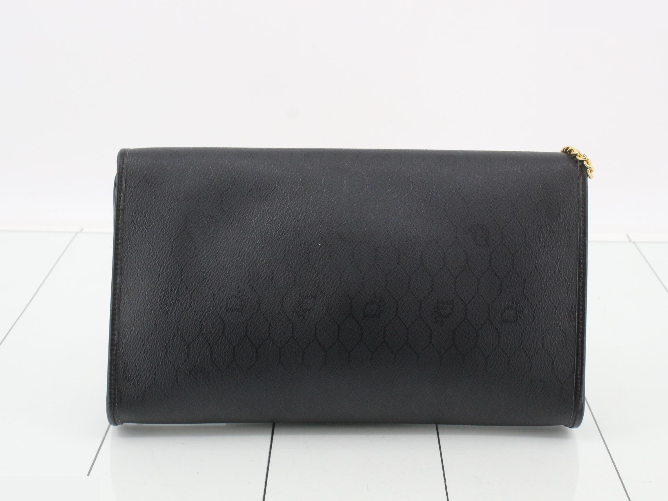 Honeycomb Chain Shoulder Bag, Black — view 2