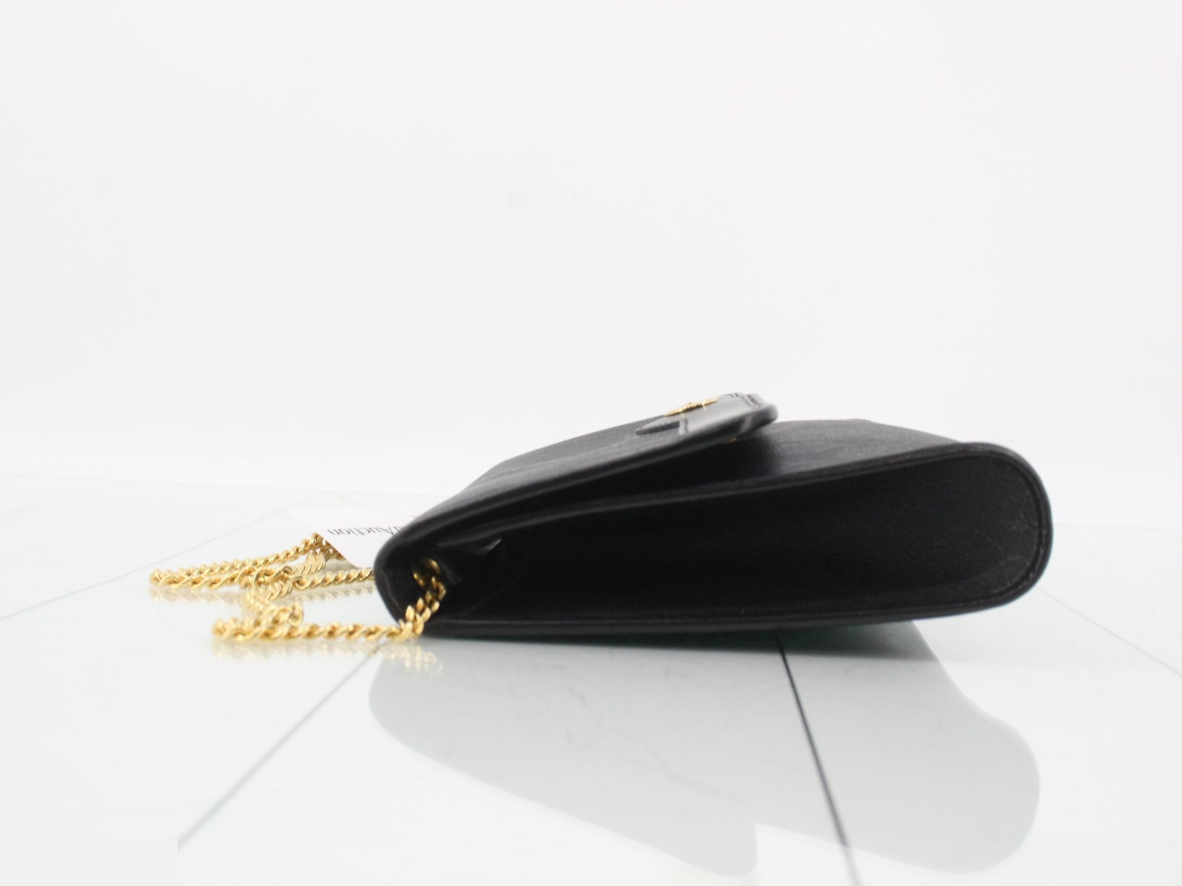 Honeycomb Chain Shoulder Bag, Black — view 4