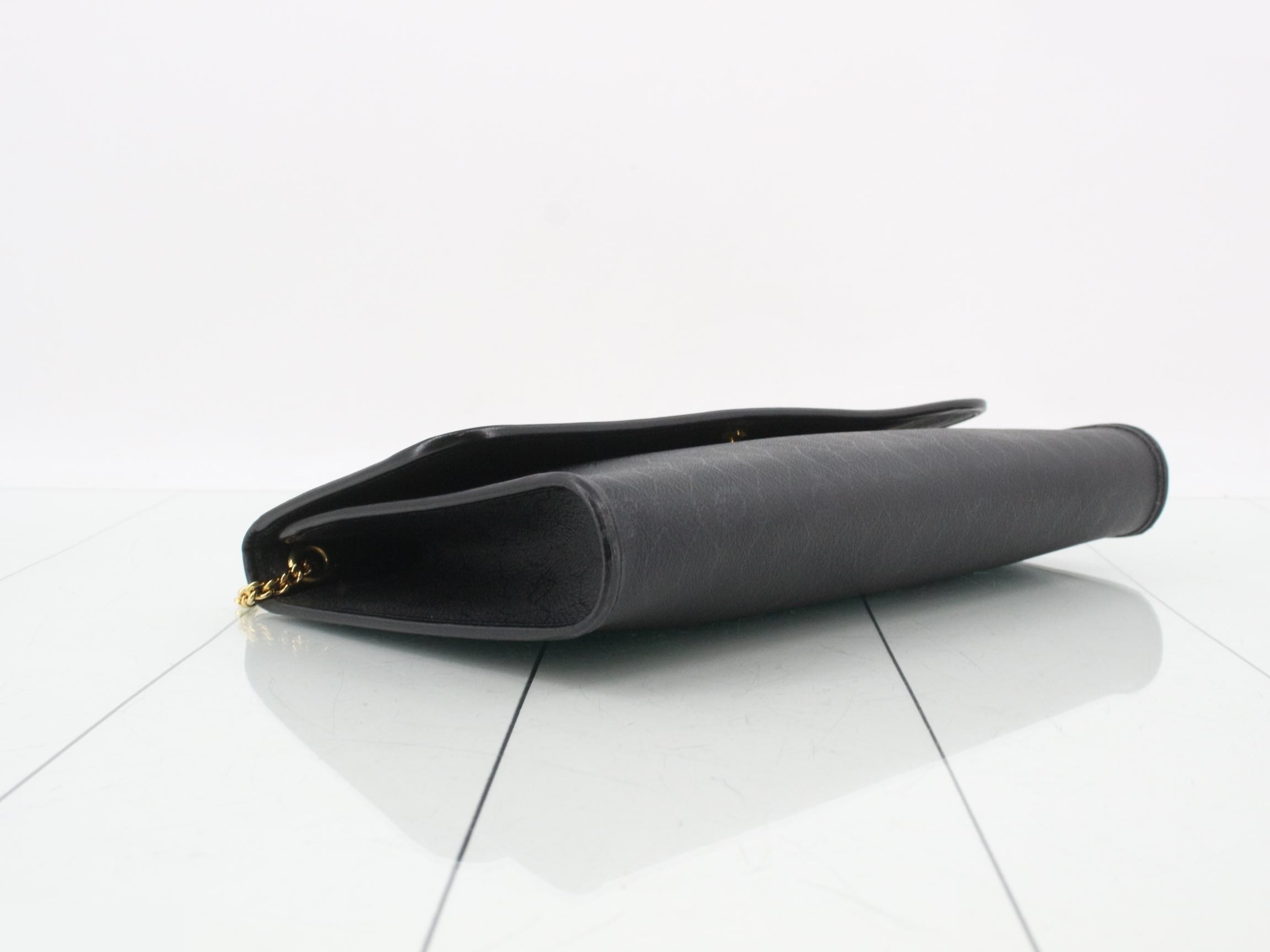Honeycomb Chain Shoulder Bag, Black — view 5