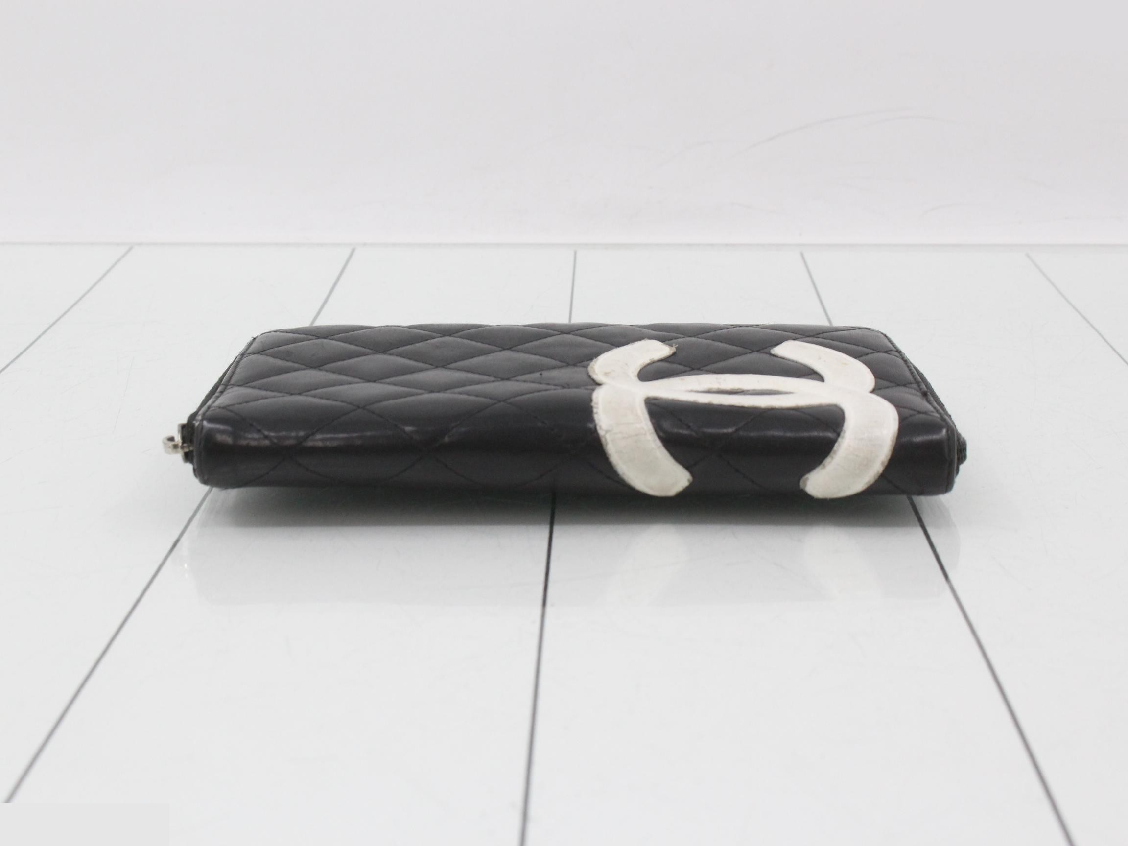 Cambon Lambskin Round Zip Long Wallet — view 3