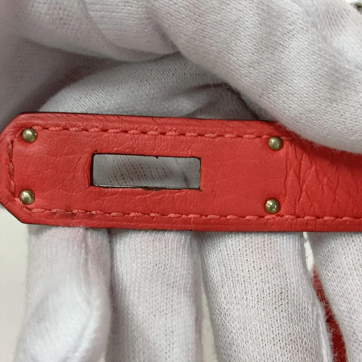 [Individually packaged] Hermes Birkin 30 Letournée Taurillon Clemence Rouge Pivoine Silver Hardware R: 2014 — view 12