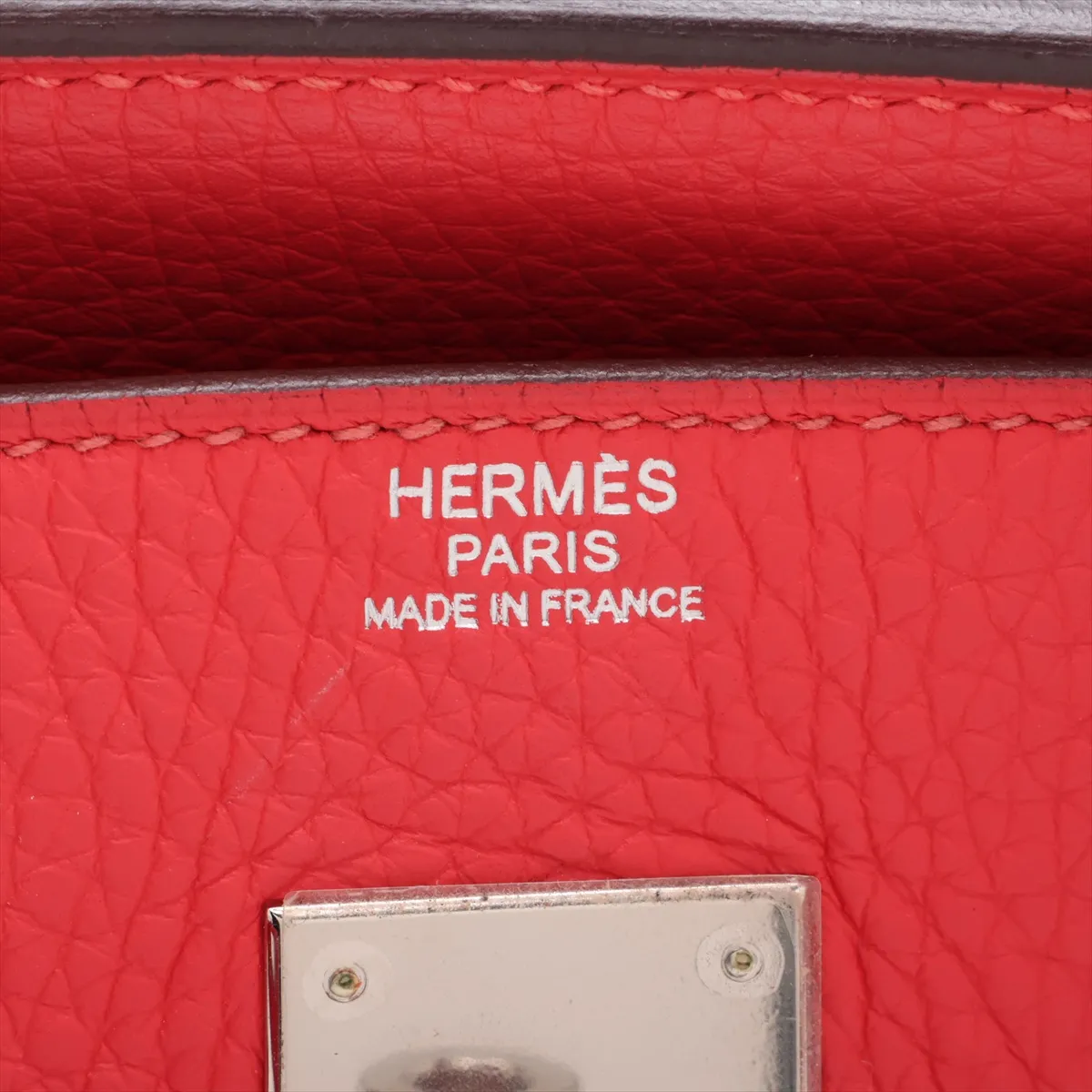 [Individually packaged] Hermes Birkin 30 Letournée Taurillon Clemence Rouge Pivoine Silver Hardware R: 2014 — view 10