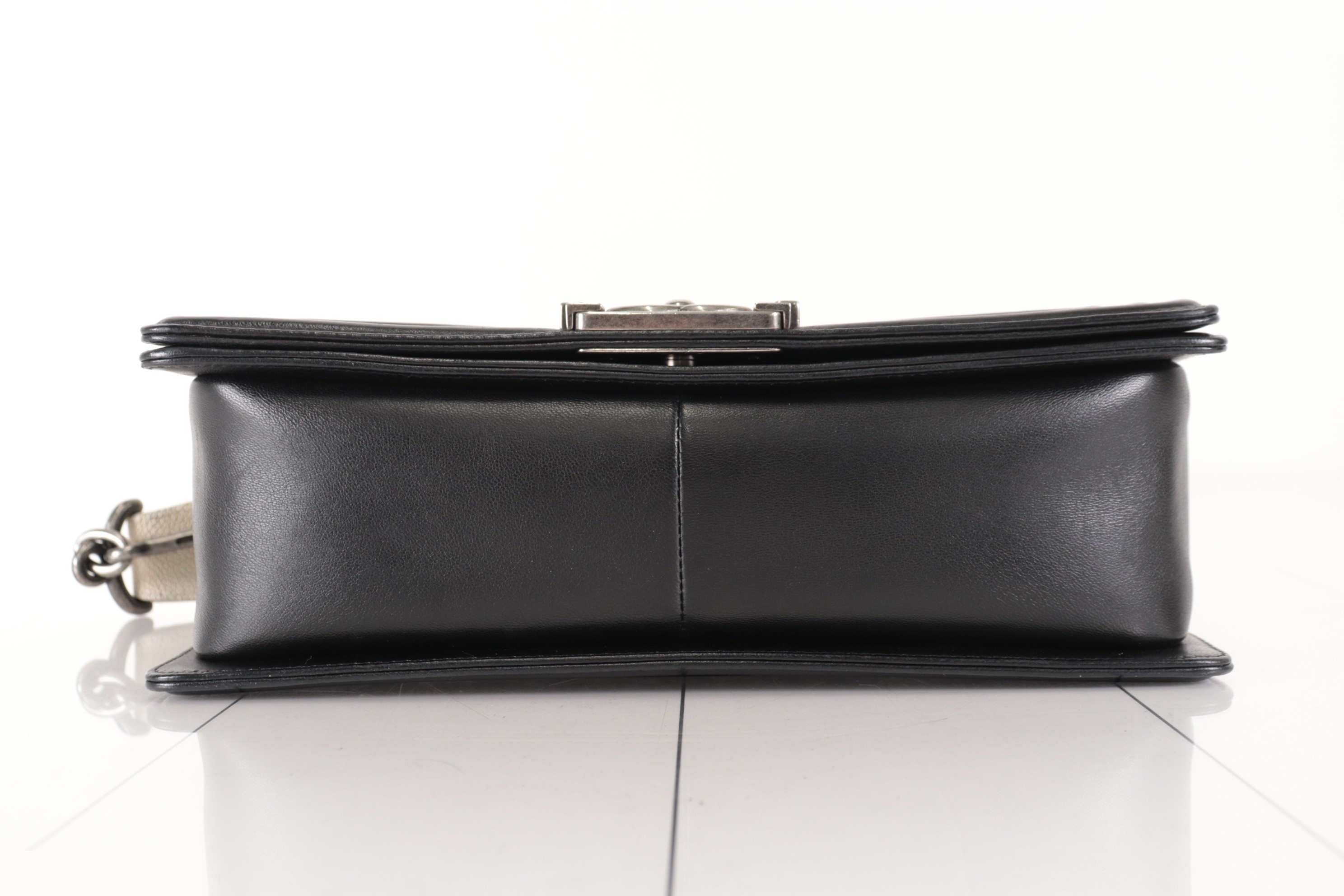 Boy Chanel Lambskin Shoulder Bag, Silver Hardware, Series 16 — view 7