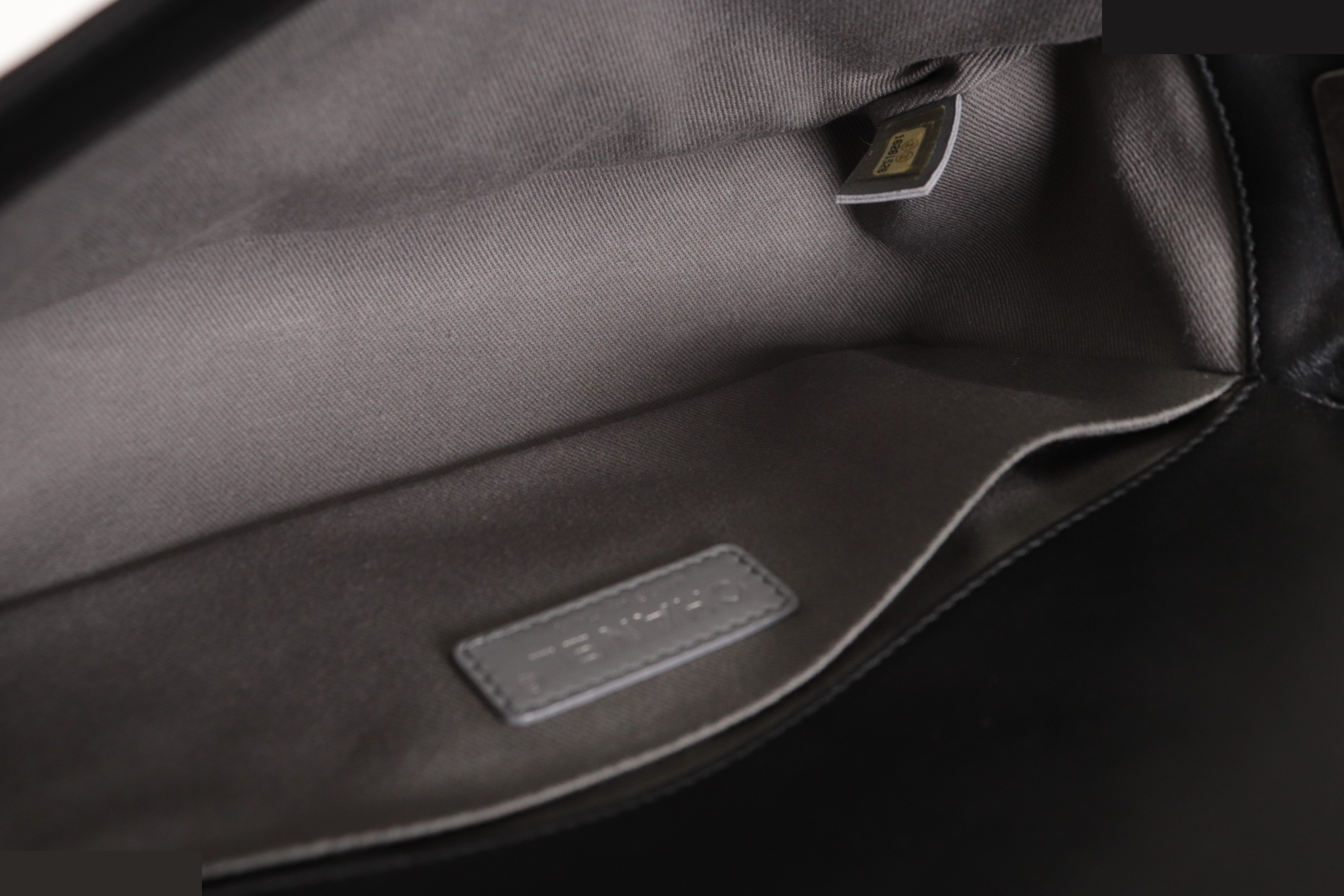 Boy Chanel Lambskin Shoulder Bag, Silver Hardware, Series 16 — view 9