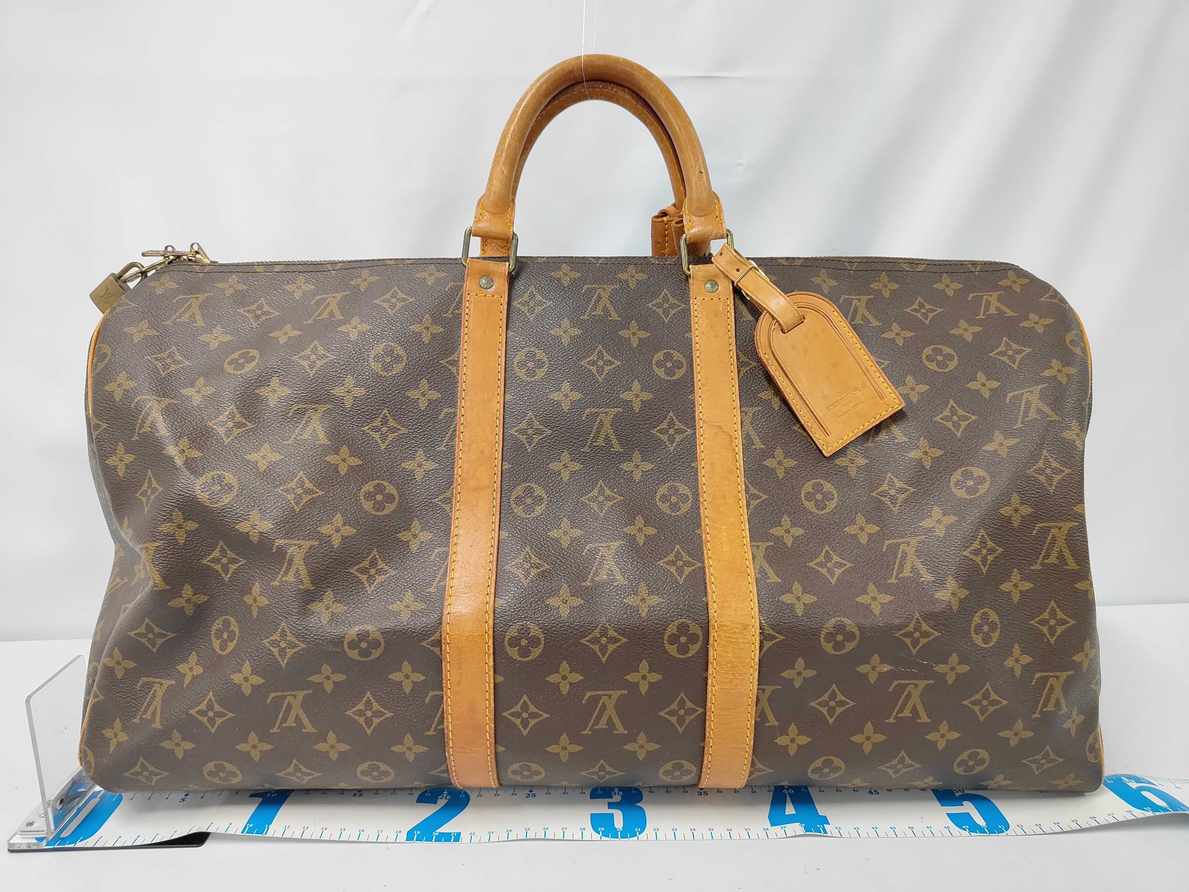 LV Louis Vuitton Monogram Keepall 55 Boston Bag — view 2