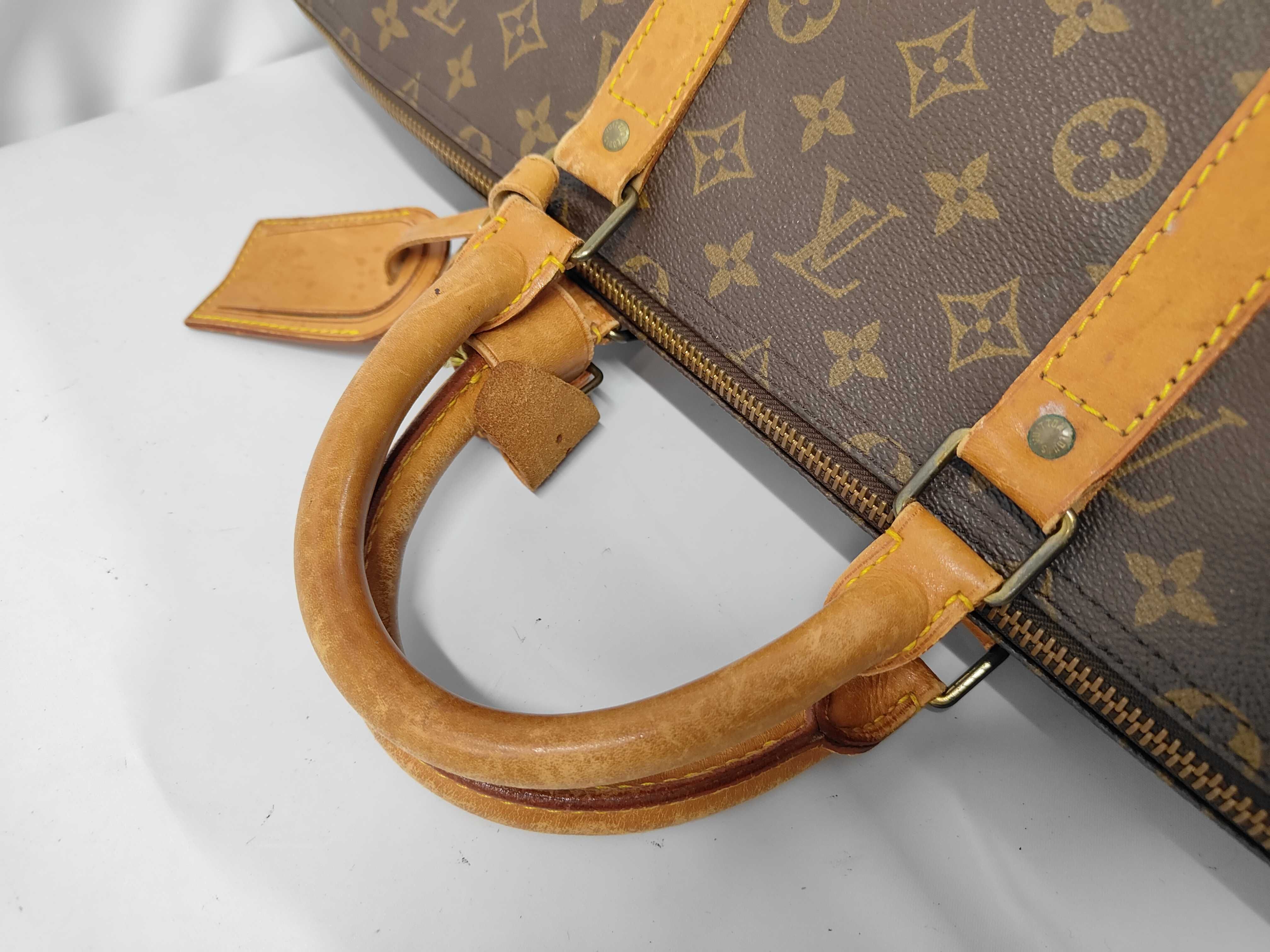 LV Louis Vuitton Monogram Keepall 55 Boston Bag — view 5
