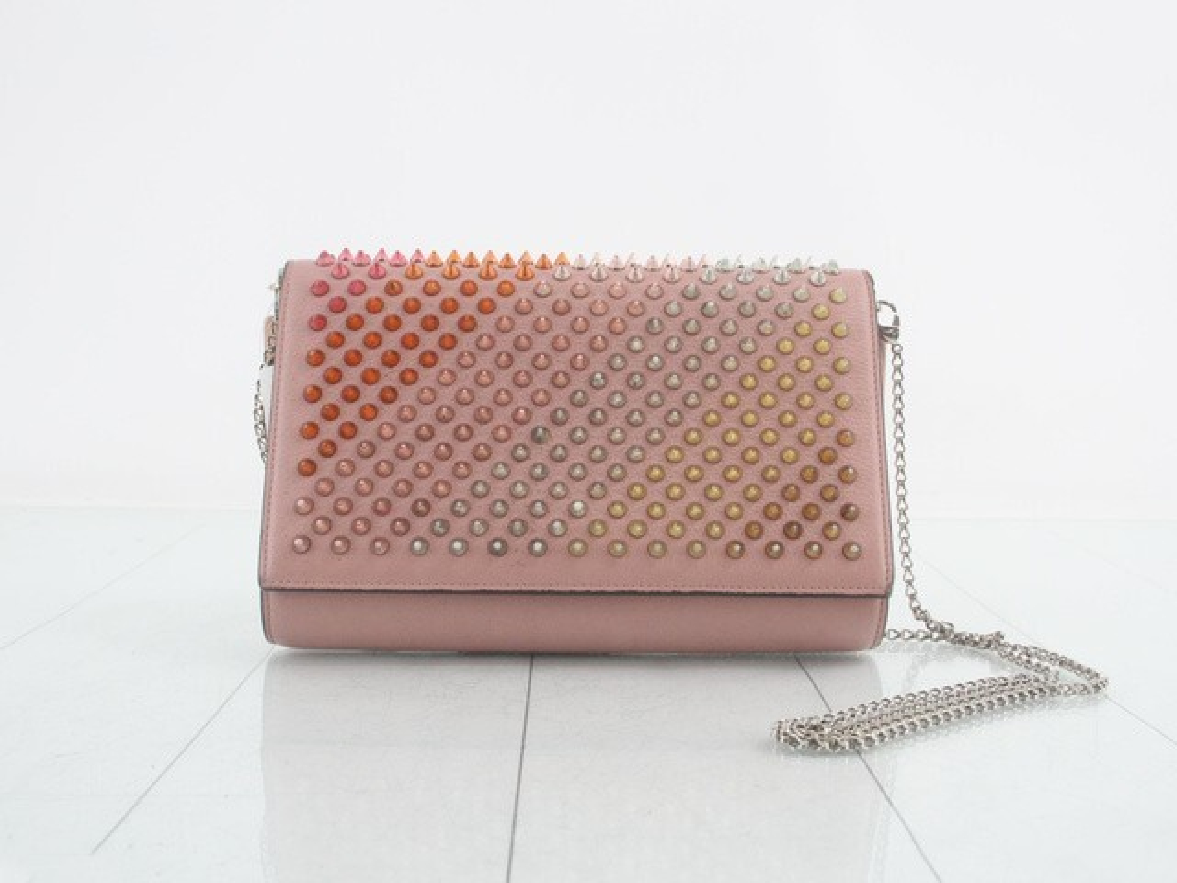 Calfskin Chain Shoulder Bag — view 2