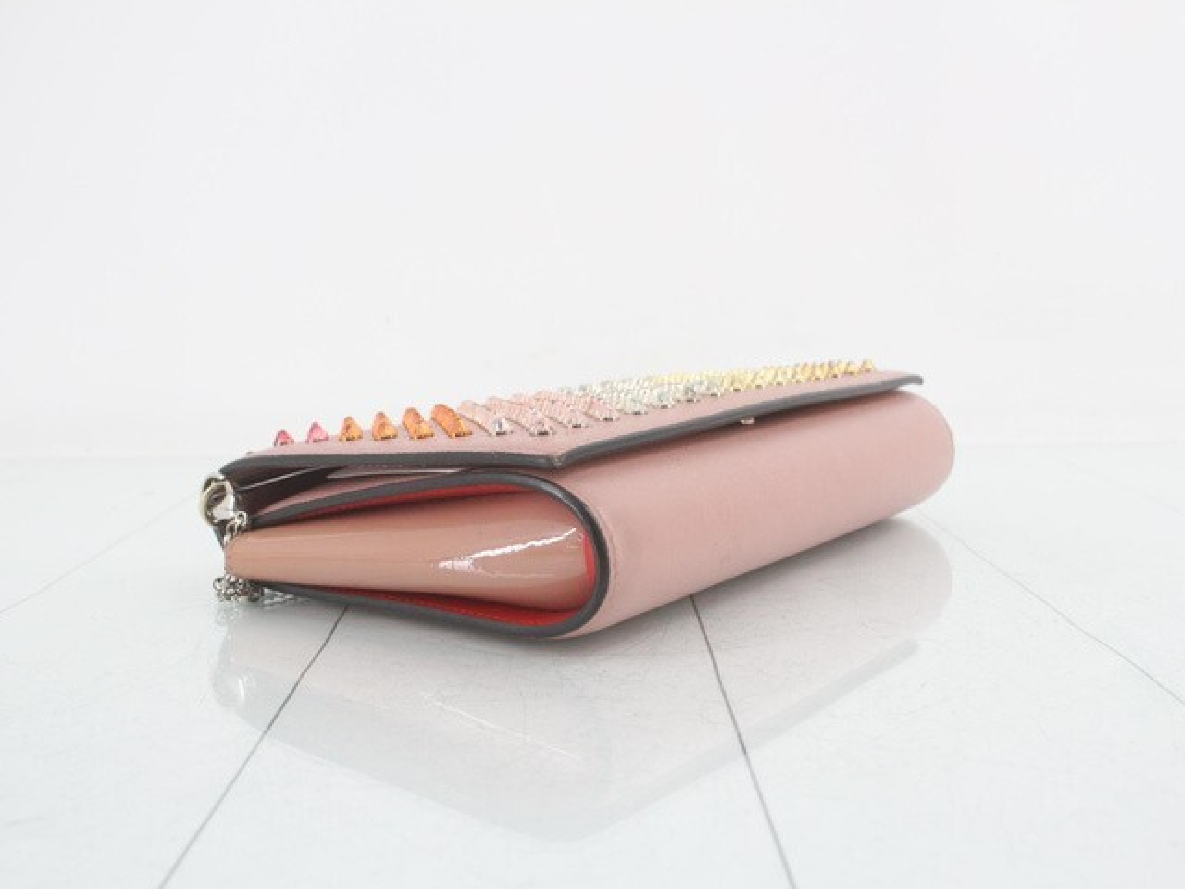 Calfskin Chain Shoulder Bag — view 4