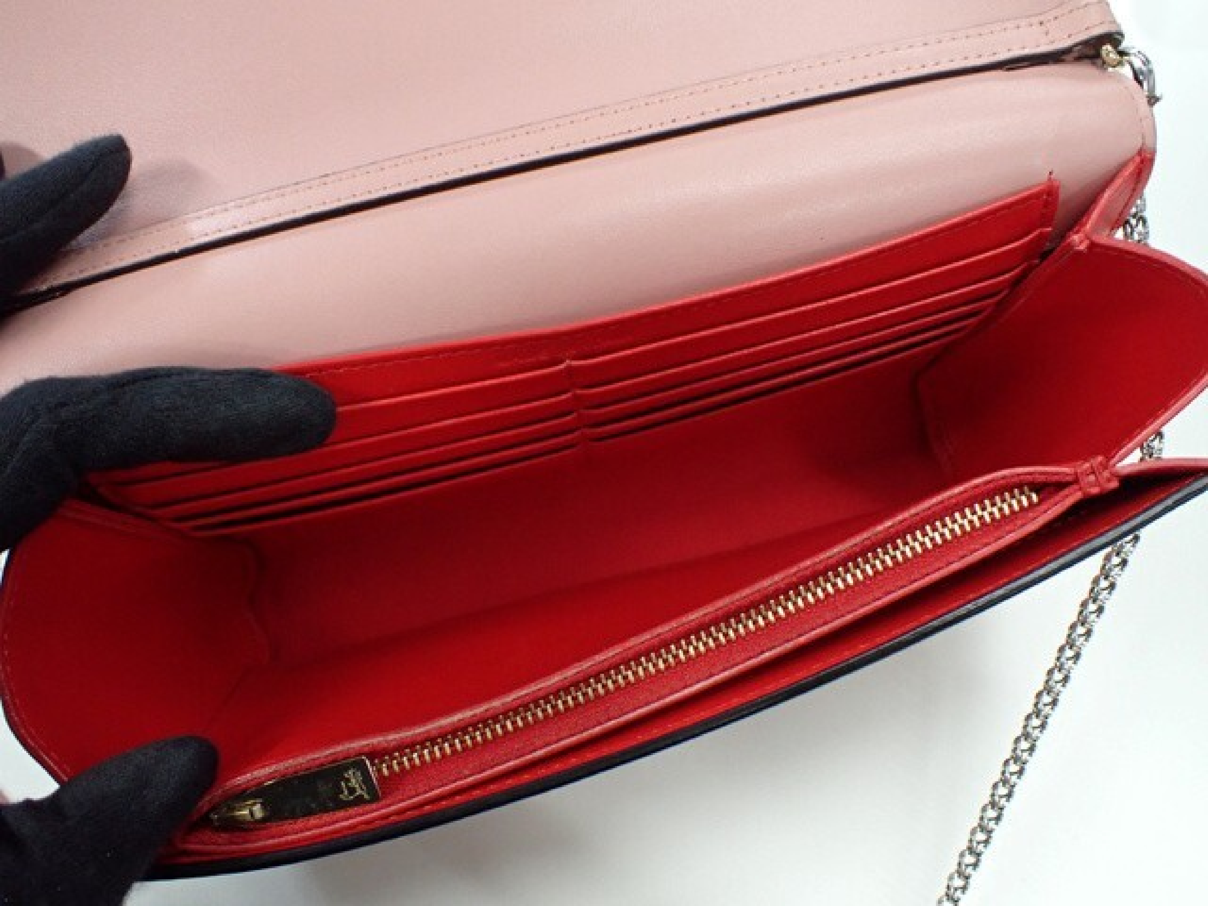 Calfskin Chain Shoulder Bag — view 8