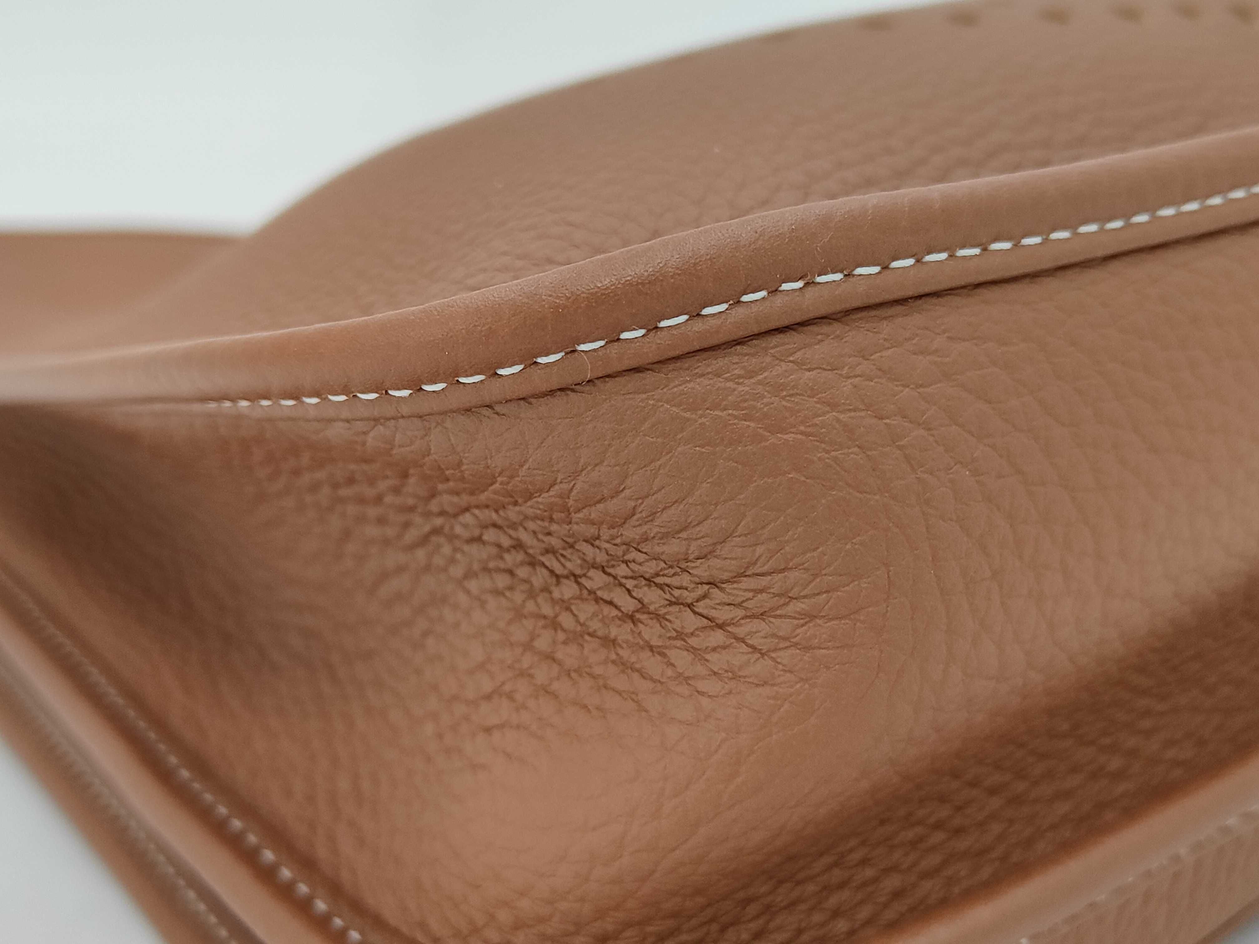 Evelyne 3 29 PM Taurillon Clemence Gold B Stamp Shoulder Bag — view 4
