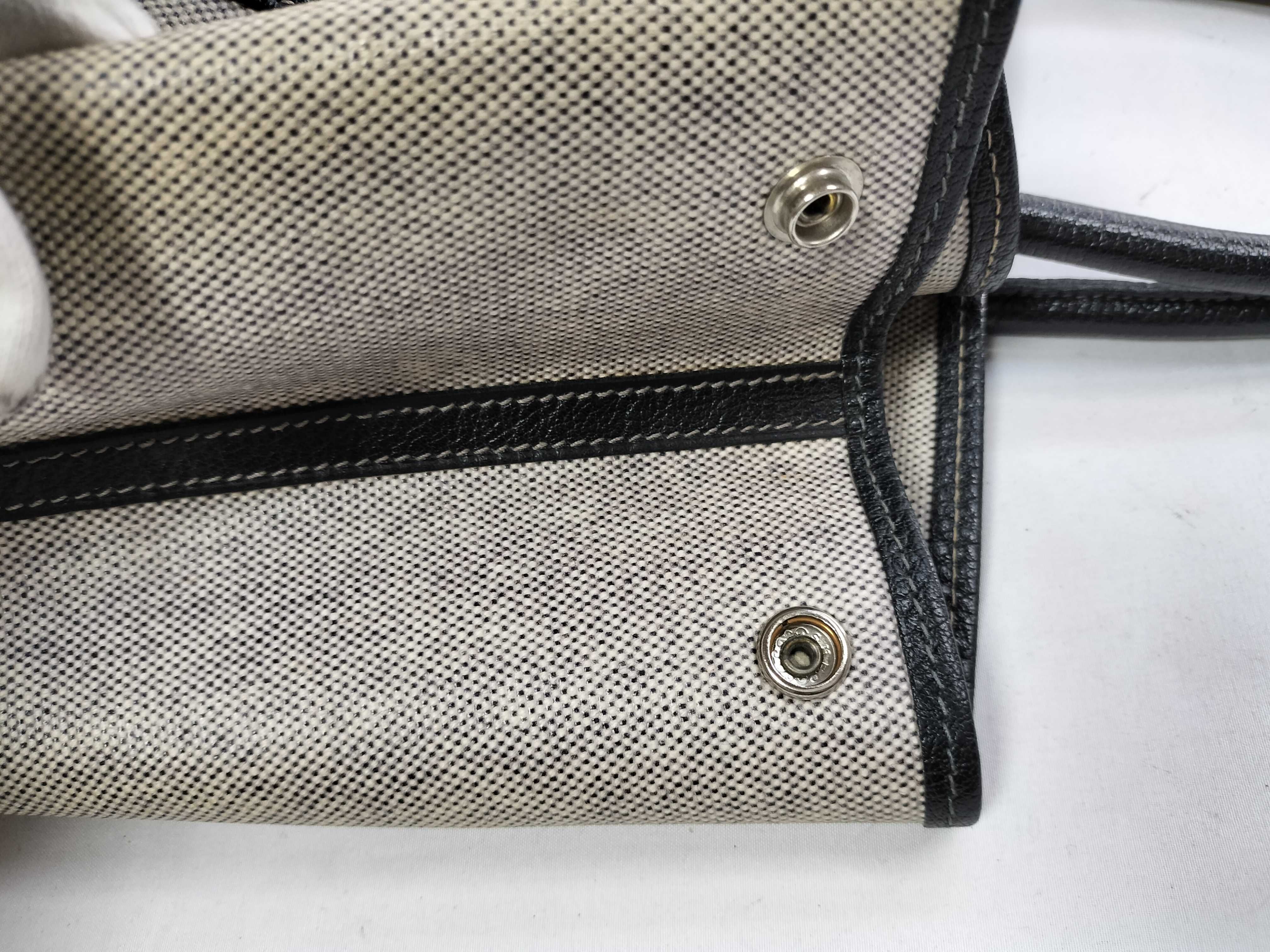 Garden Party D-stamp Toile Leather Handbag — view 6