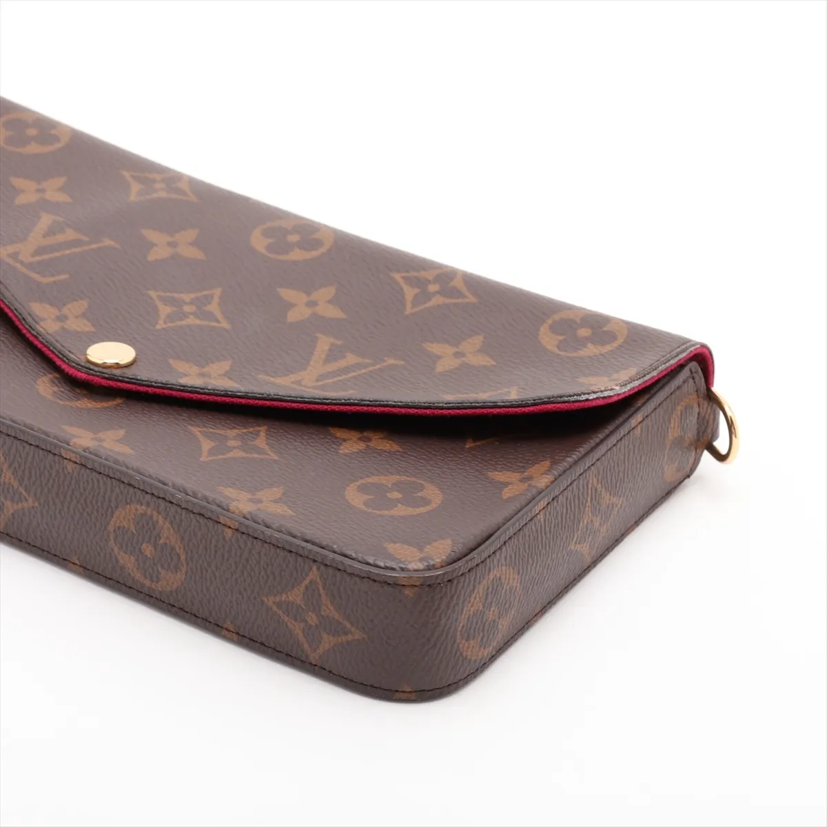 Monogram Pochette Felicie M81896 Brown with initials. RFID detected. — view 3