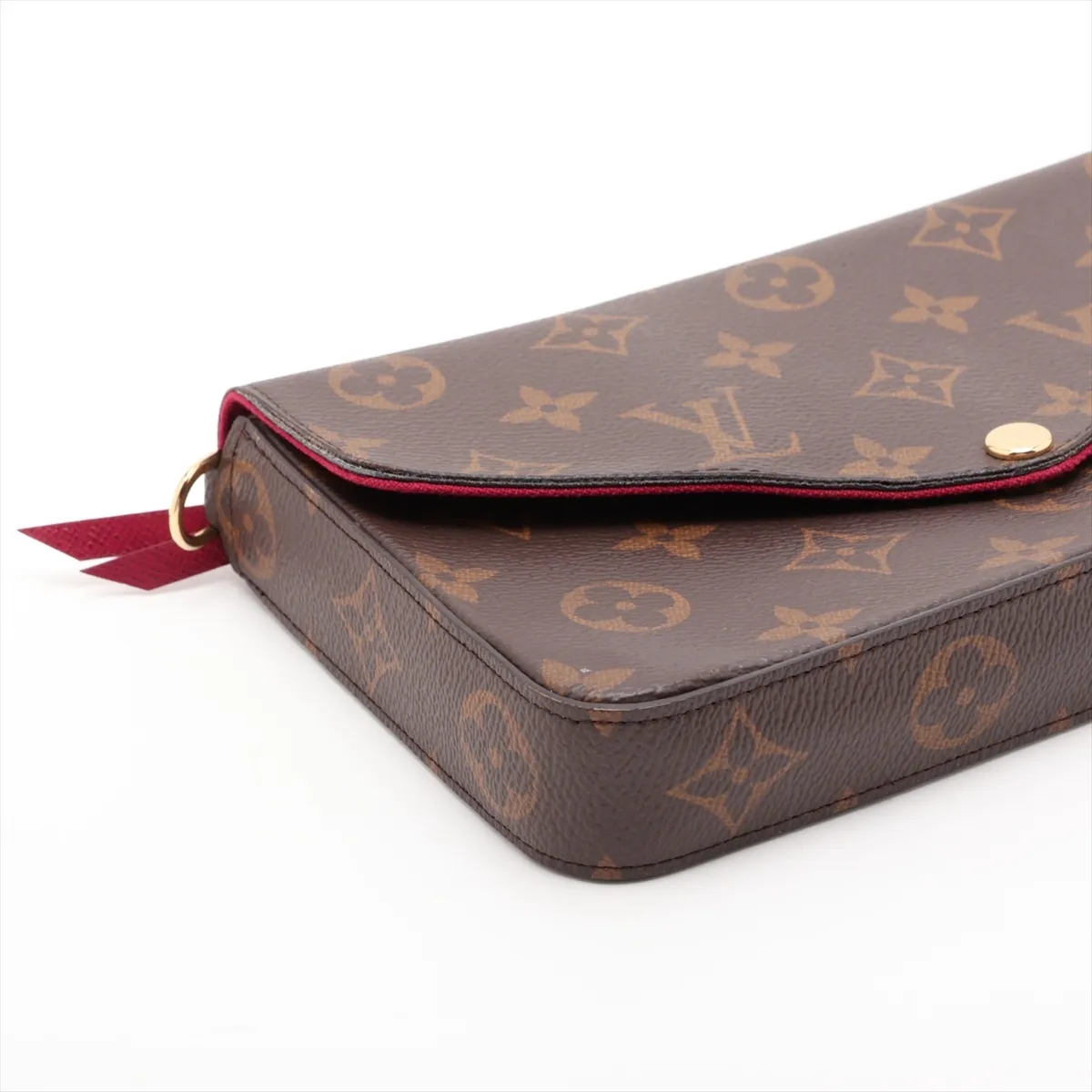Monogram Pochette Felicie M81896 Brown with initials. RFID detected. — view 4