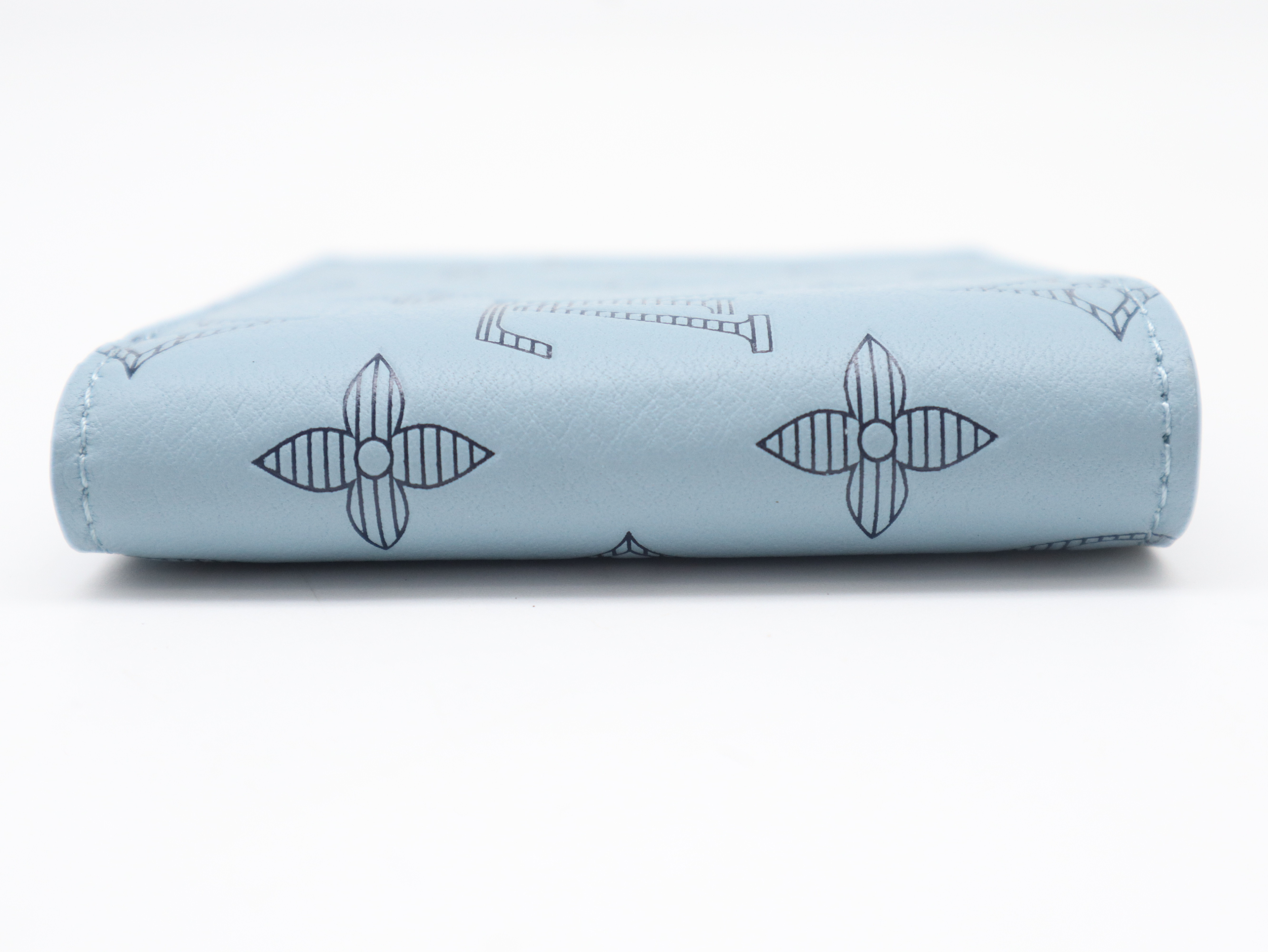 M14802 Monogram Shadow Portefeuille Multiple Blue Wallet with Box and Dust Bag, RFID ID Tested. — view 6