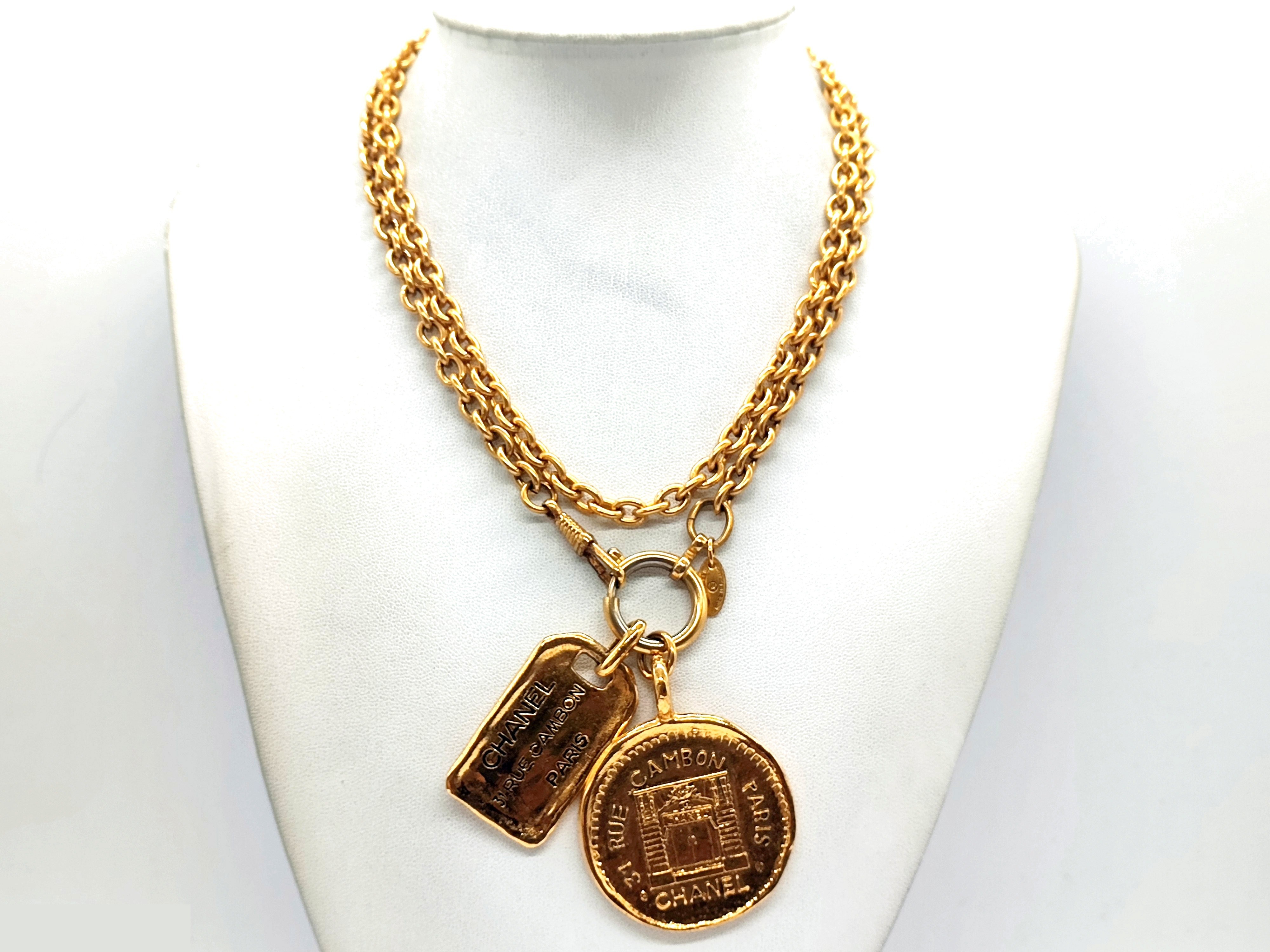 Cambon Double Top Necklace, Chain approx. 80cm