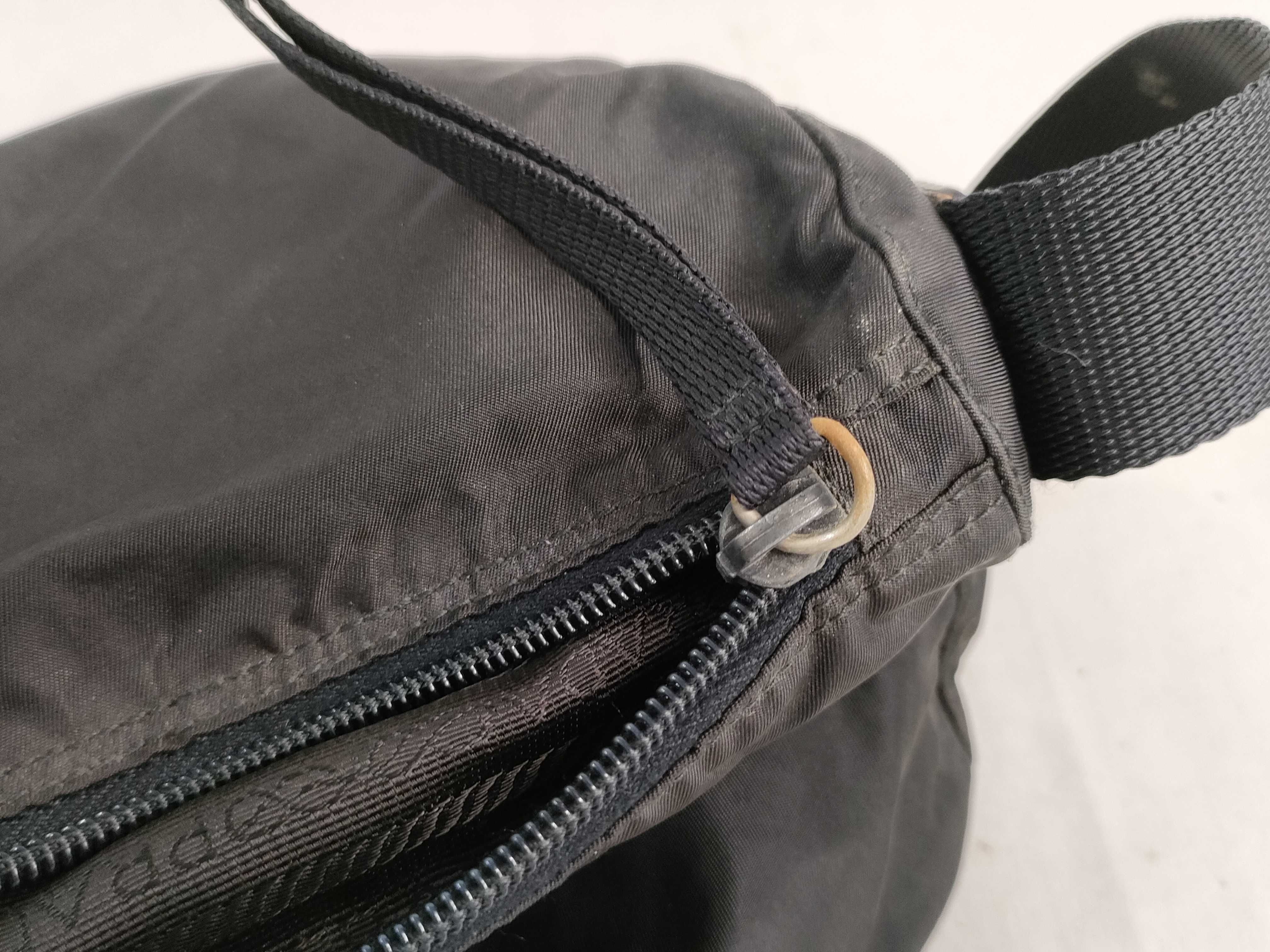 Nylon Shoulder Bag with Triangle Logo — view 13
