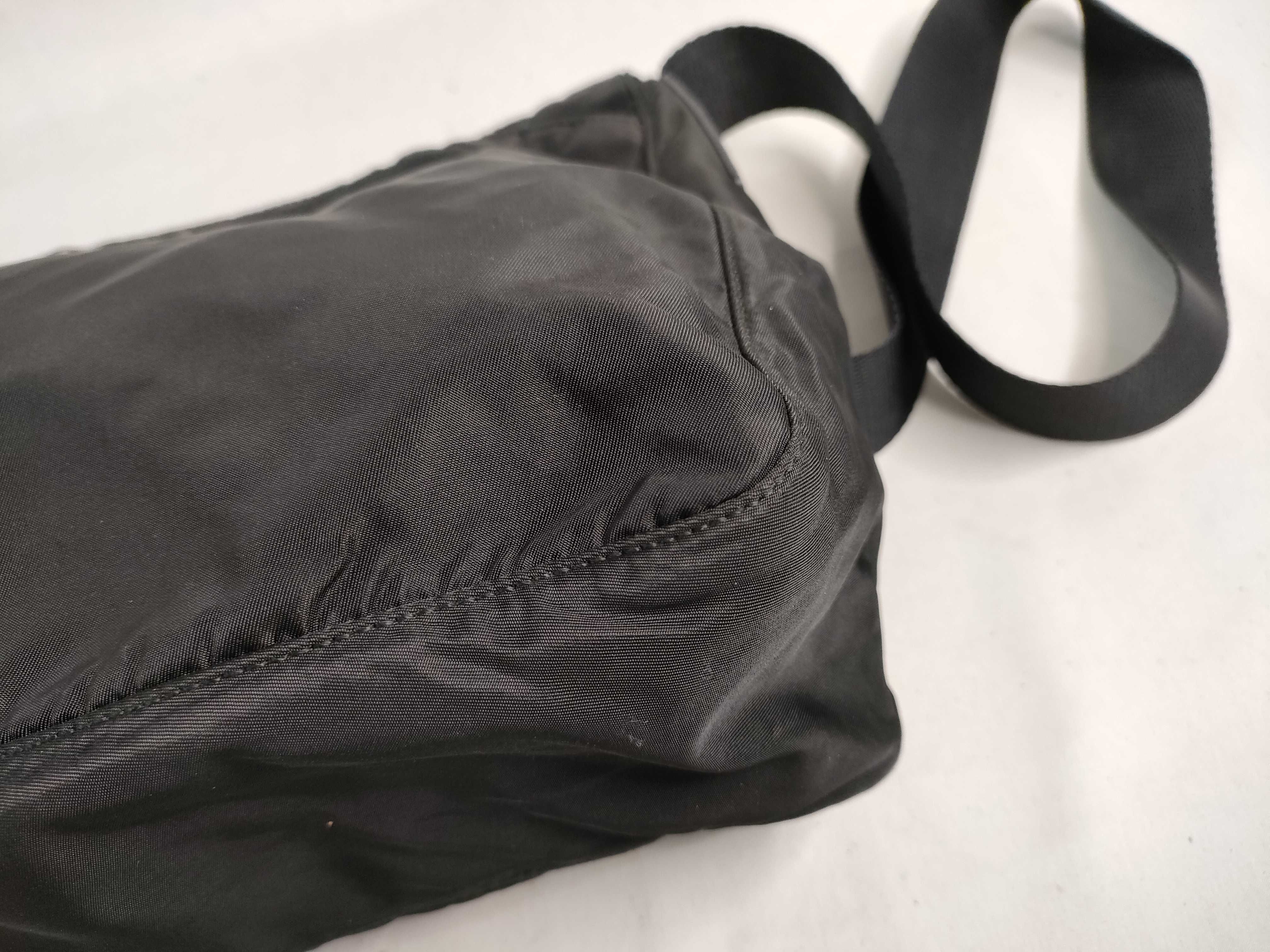 Nylon Shoulder Bag with Triangle Logo — view 6