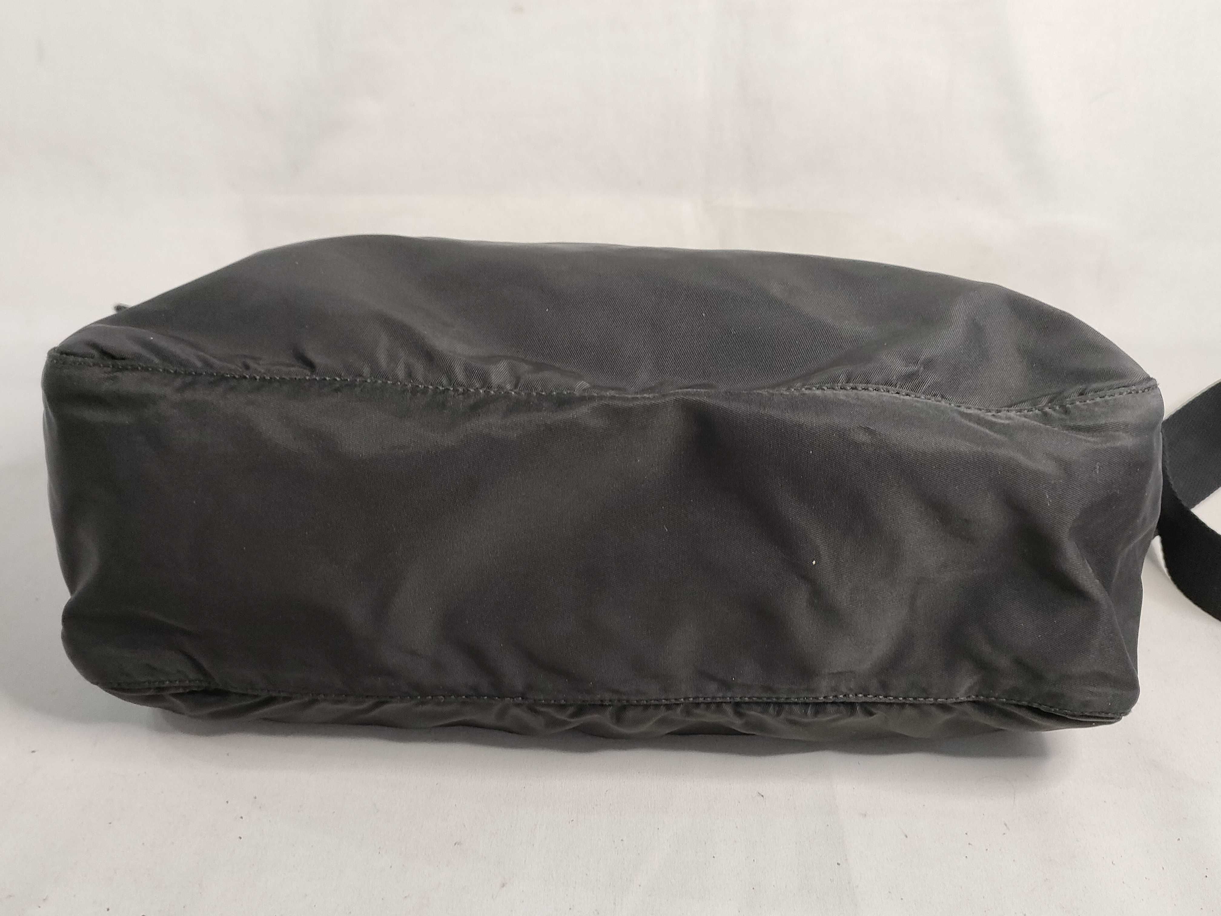 Nylon Shoulder Bag with Triangle Logo — view 7