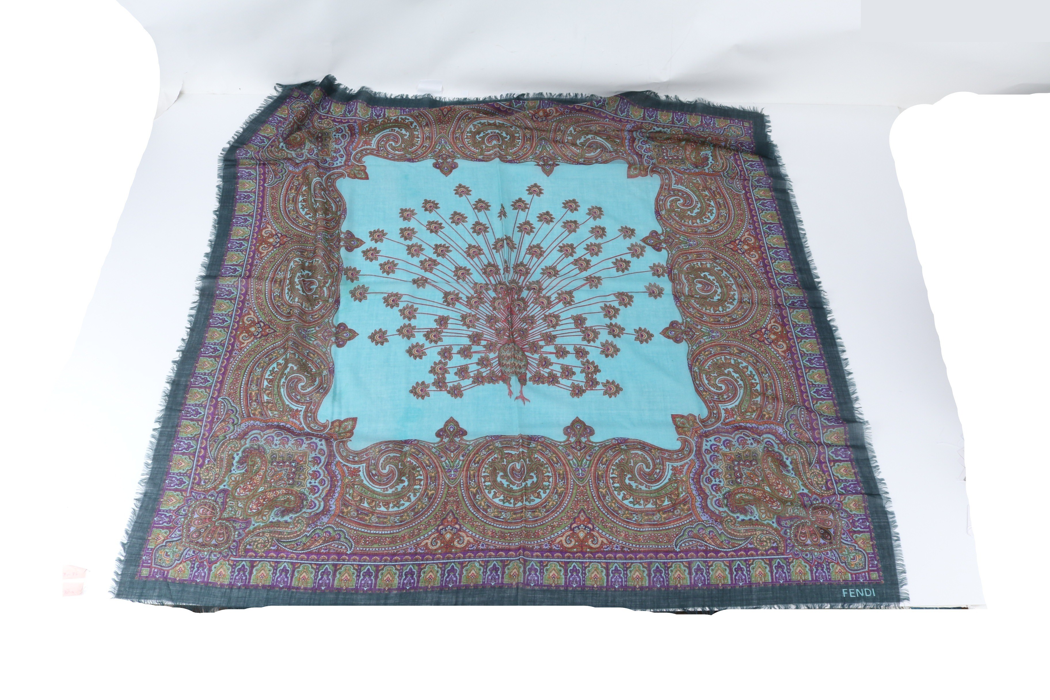 Scarf with tags
