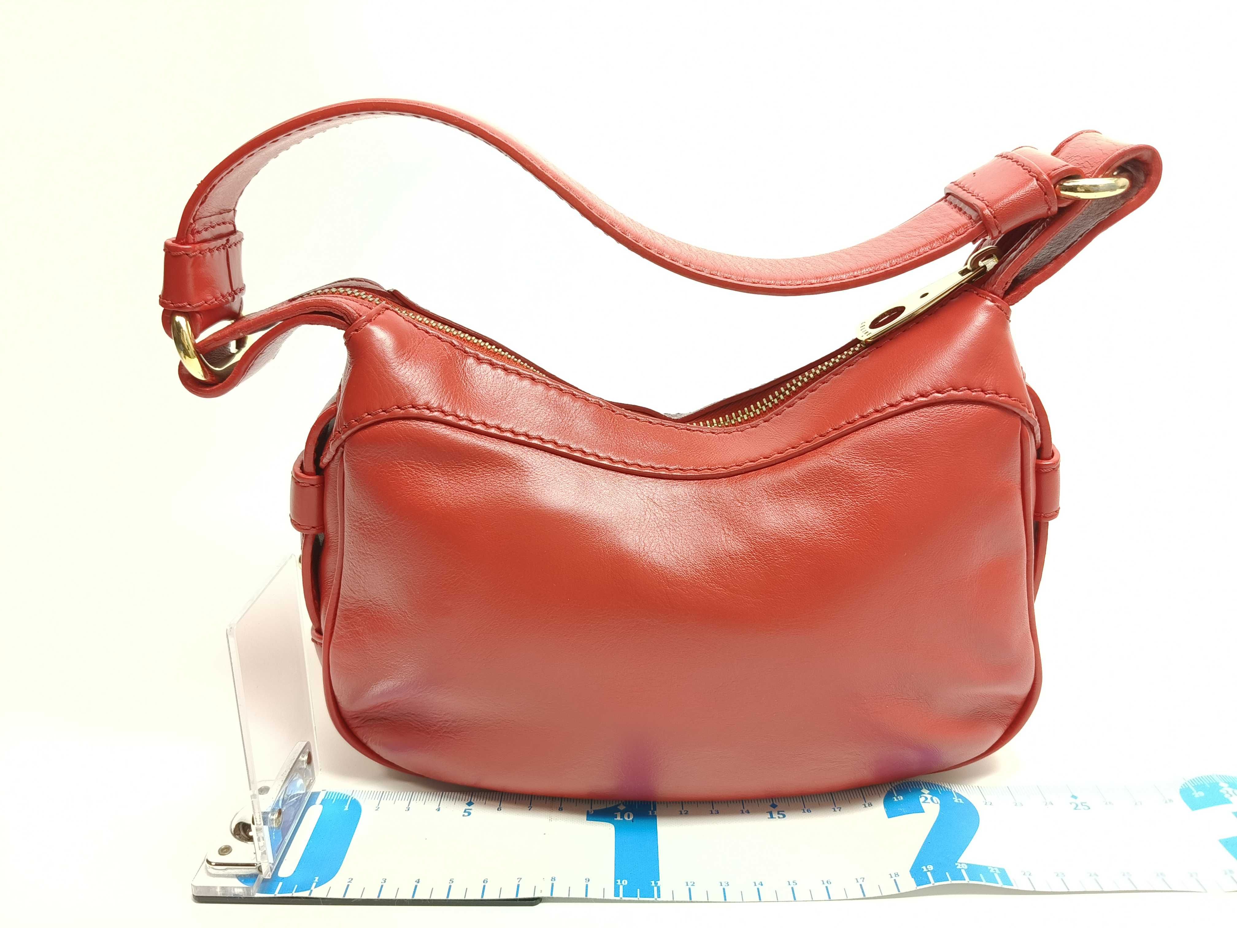 Triomphe One-Shoulder Bag, Red Shoulder Bag — view 2