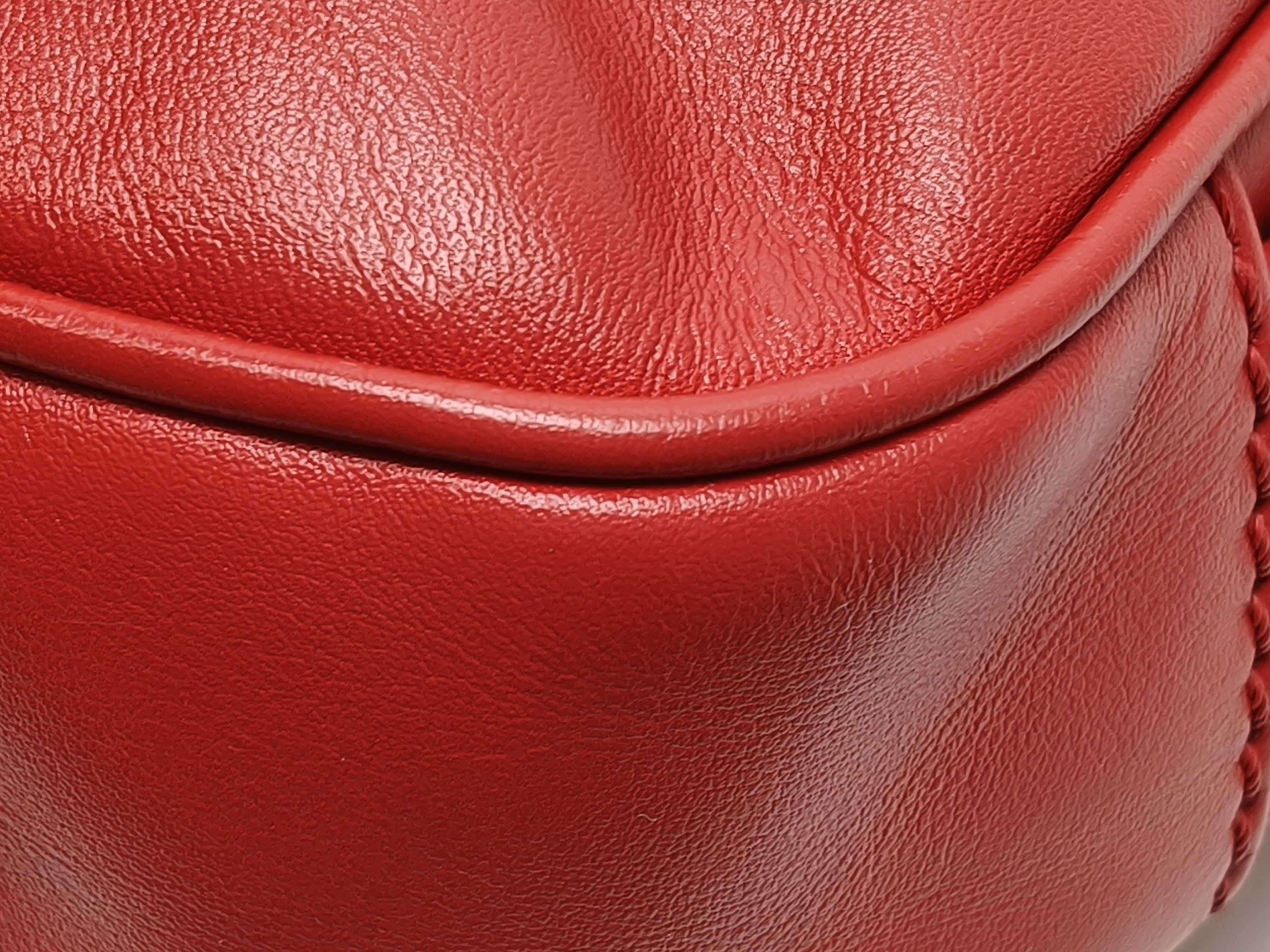 Triomphe One-Shoulder Bag, Red Shoulder Bag — view 7
