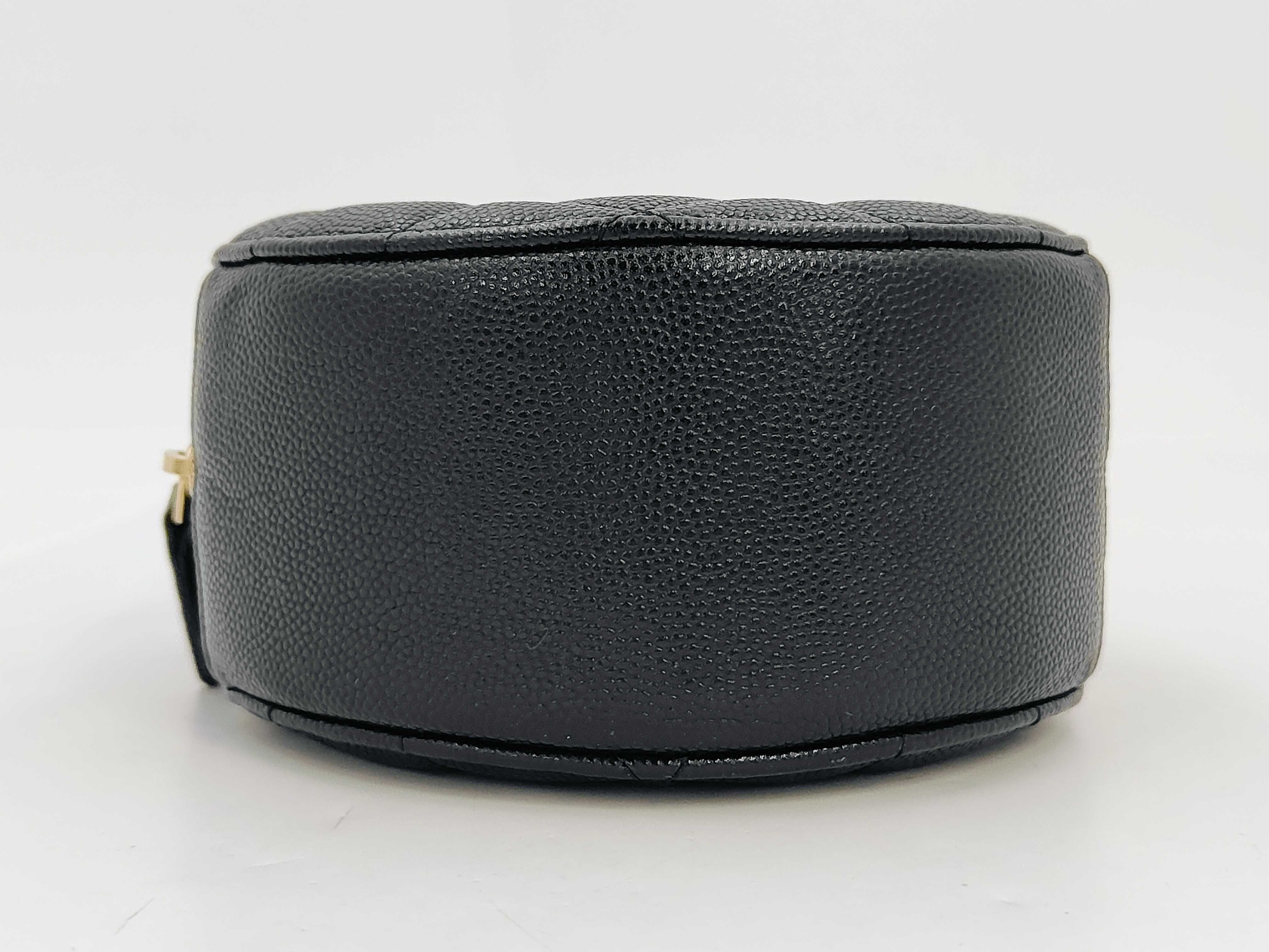 Coco Mark Caviar Skin Round Shoulder Bag — view 6