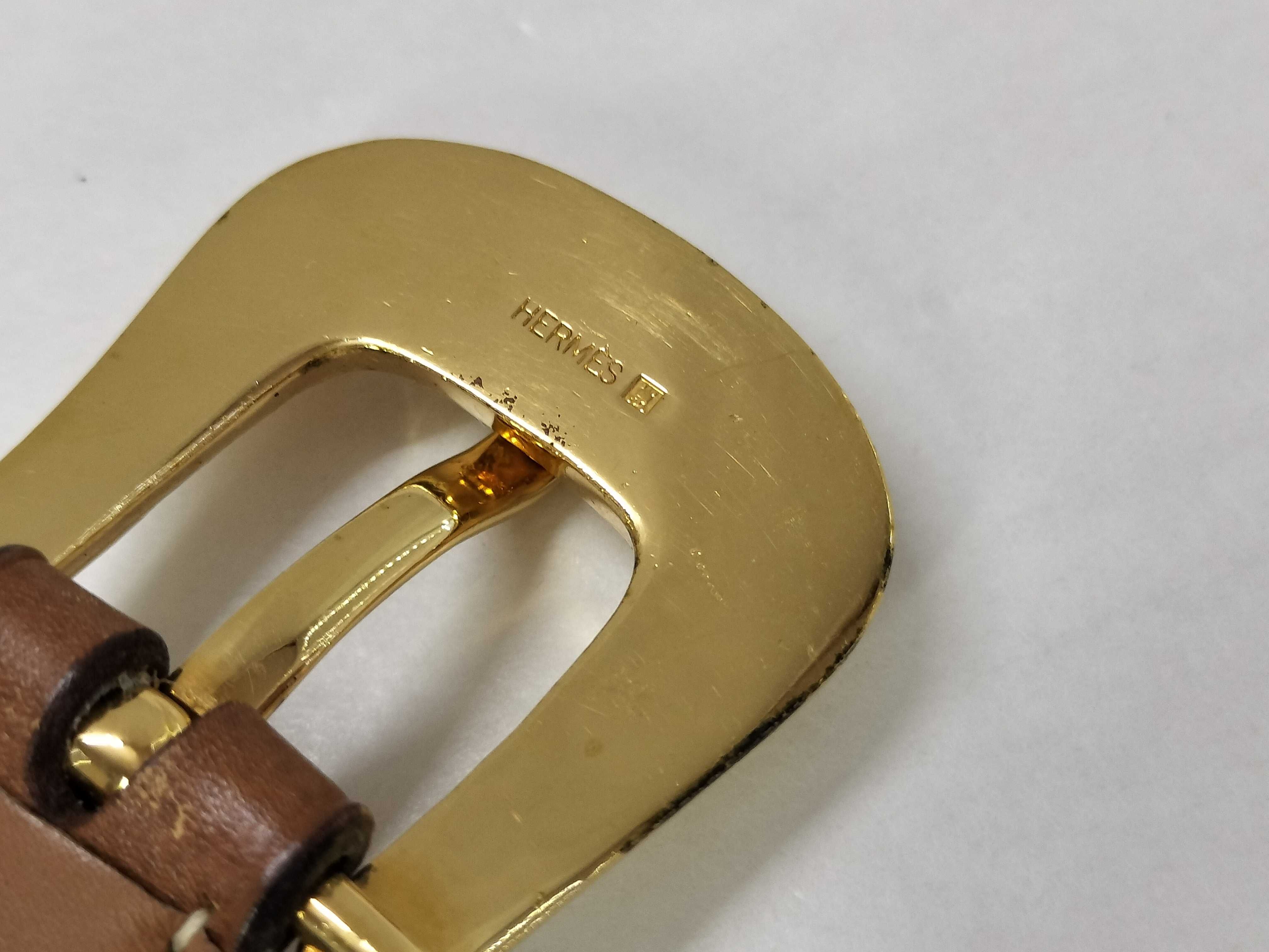 Other lines Accessories Hermes Leather Gold Hardware Belt — view 11