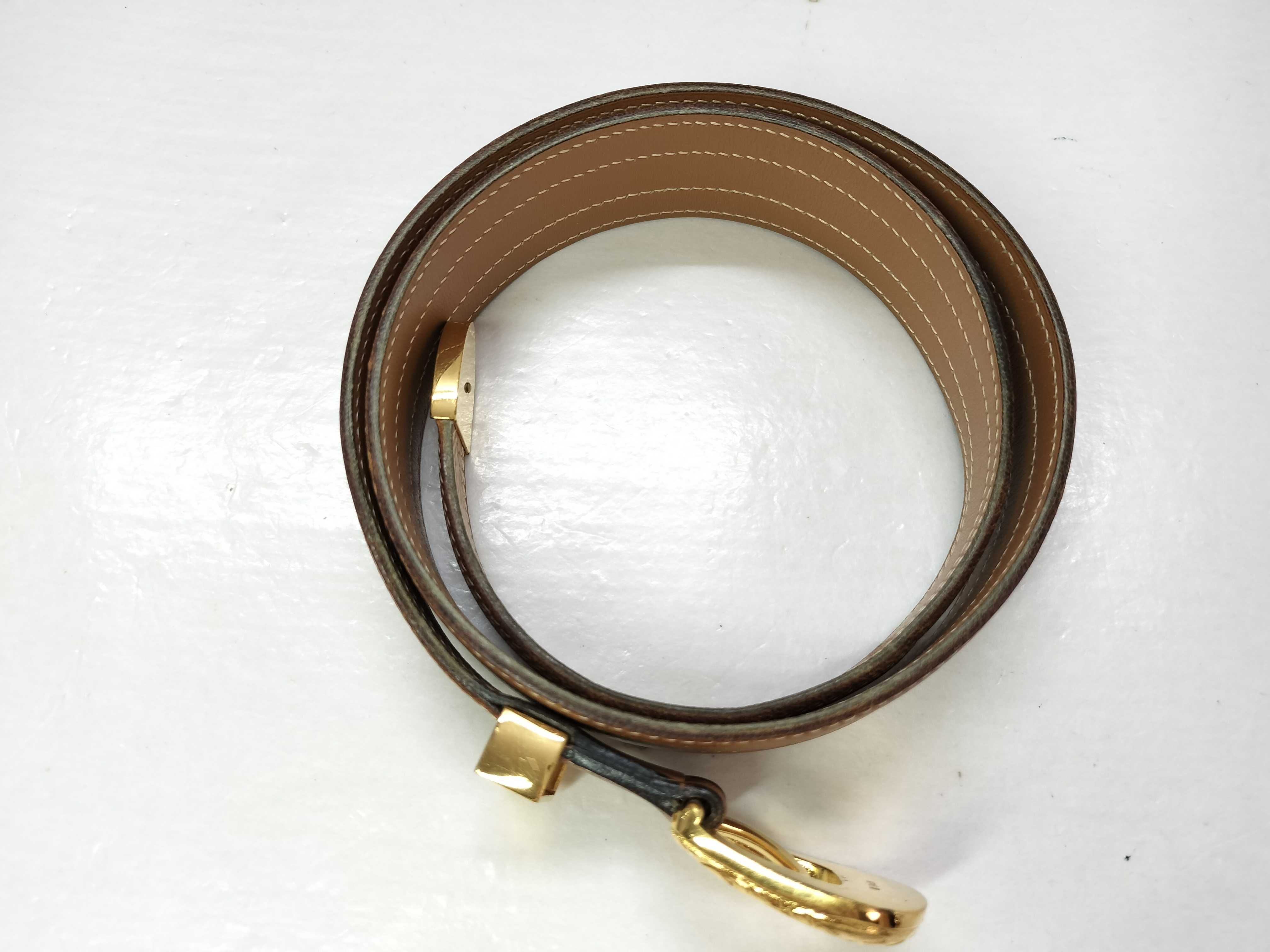 Other lines Accessories Hermes Leather Gold Hardware Belt — view 3