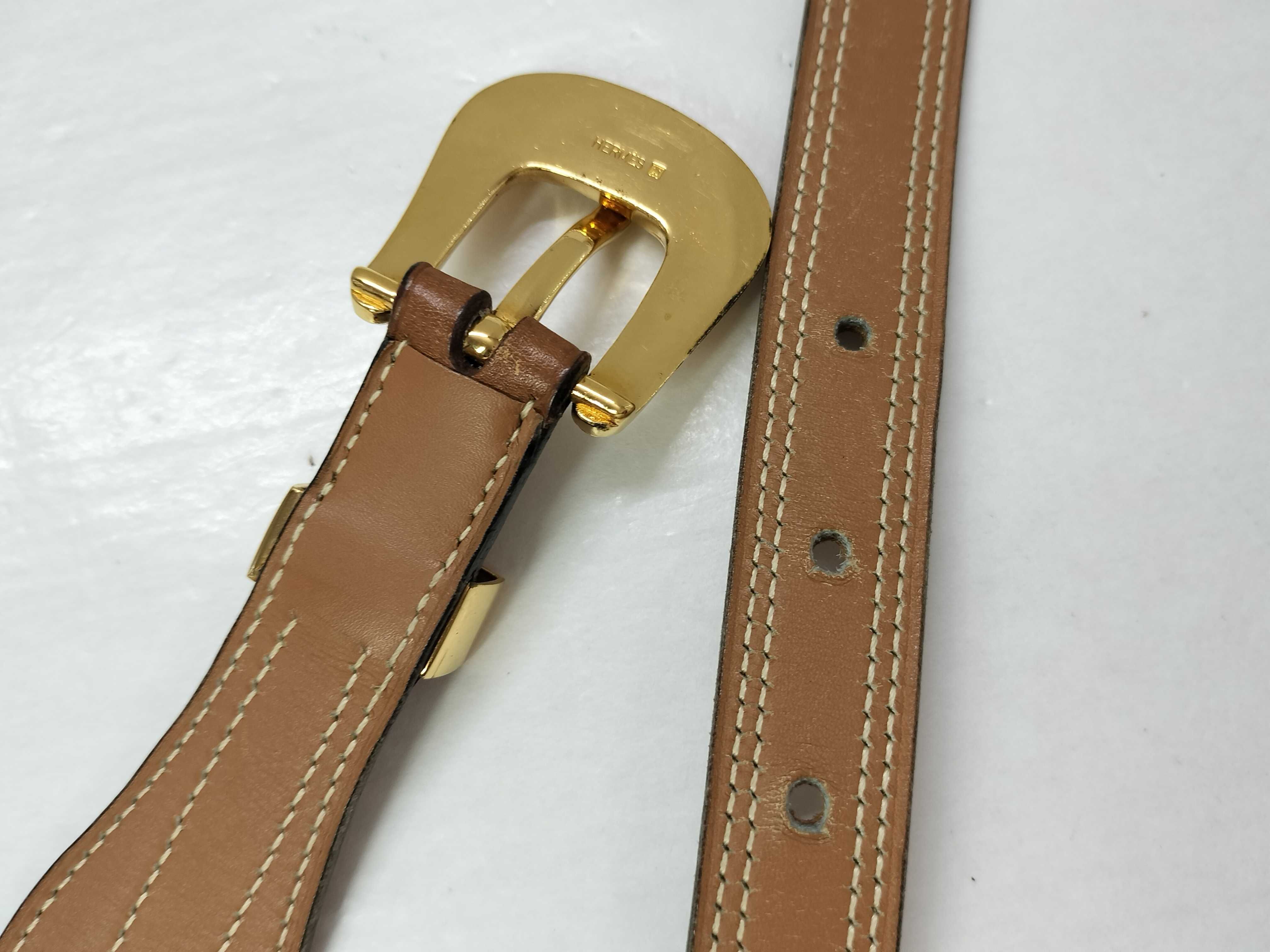 Other lines Accessories Hermes Leather Gold Hardware Belt — view 4