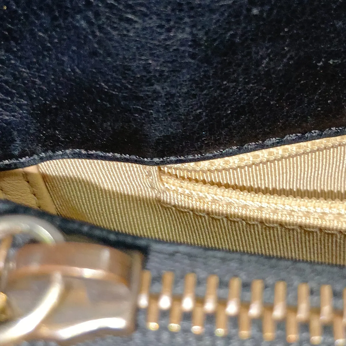 Matelassé Leather Chain Shoulder Bag, Black with Gold Hardware, 18570826, Serial Number 18 — view 15