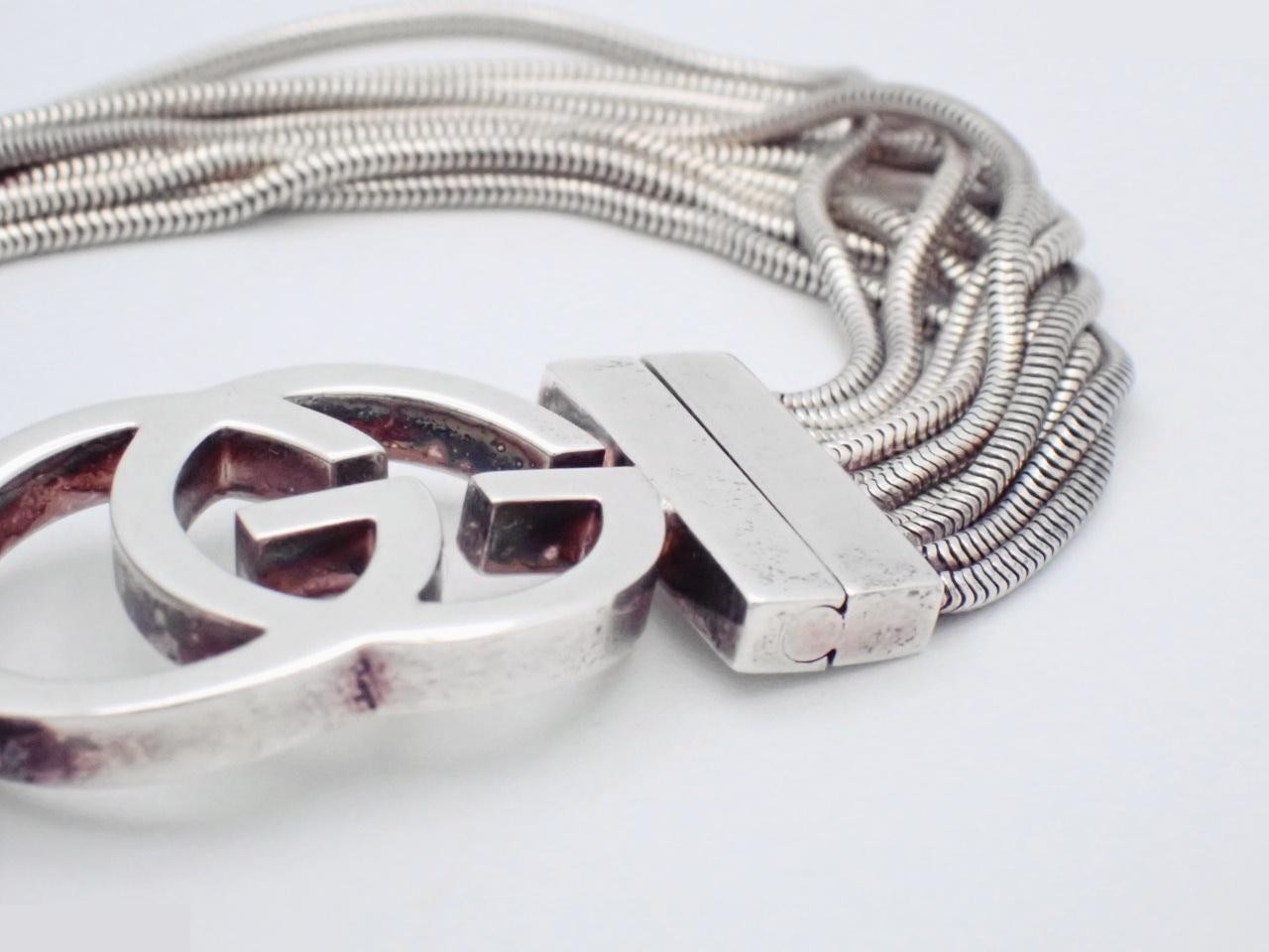 Bracelet, GG logo, 10 strands, SV925, 29.6g, wrist circumference approx. 16.5cm — view 3
