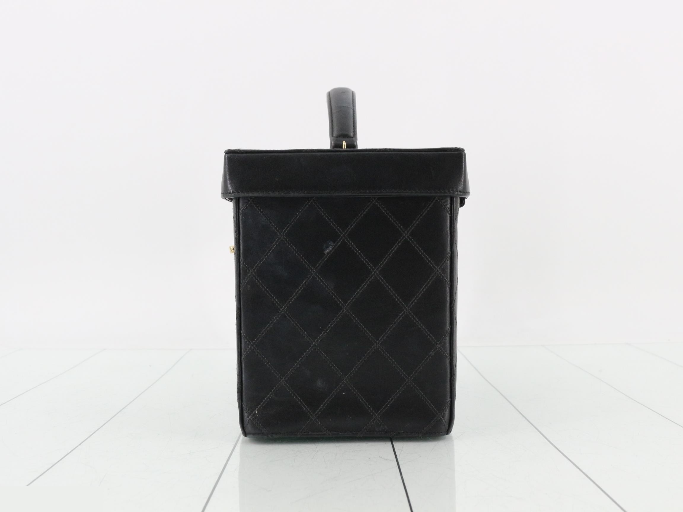 Matelassé Vanity Case, Black, Series 3 — view 3