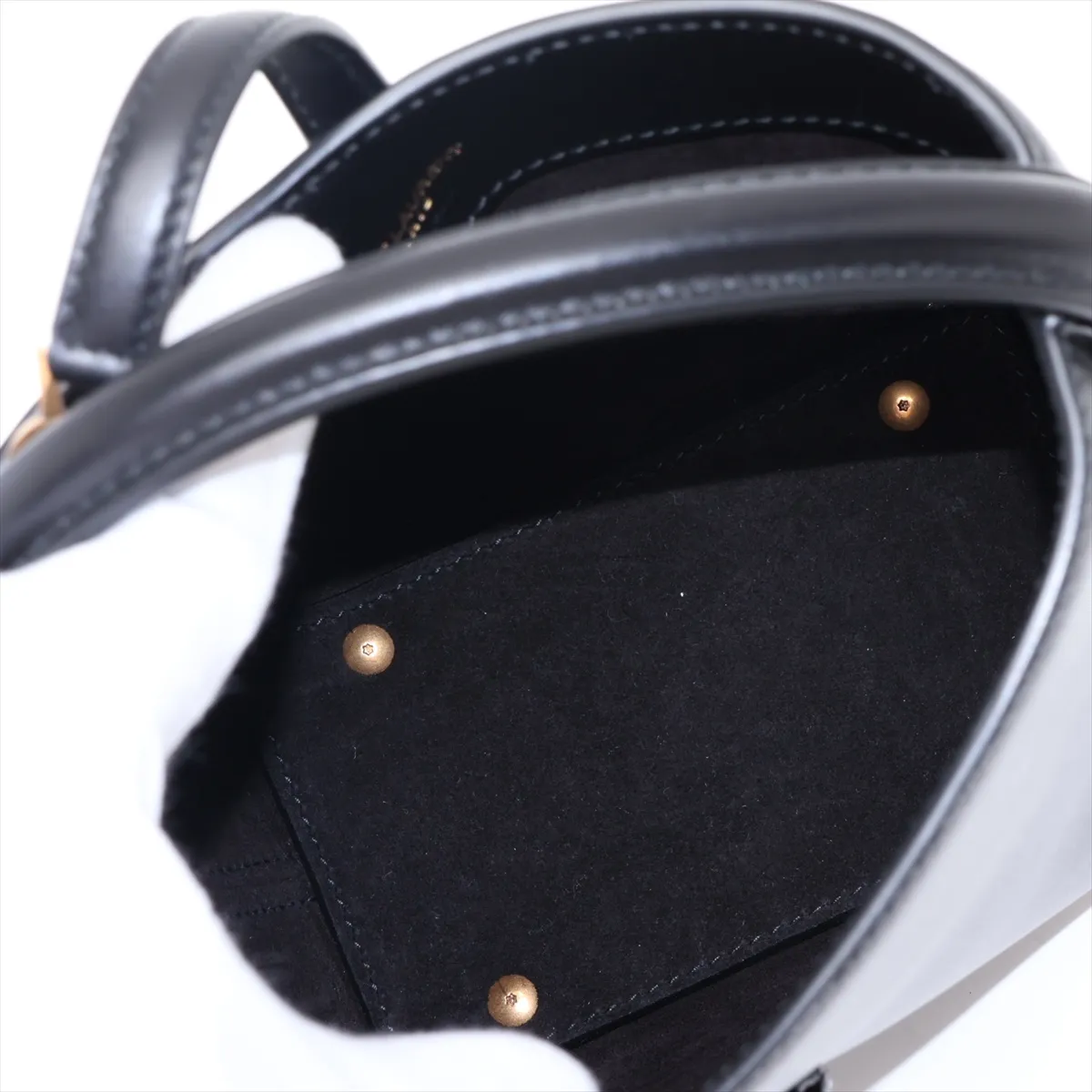 LE 37 mini Leather 2-Way Handbag, Black, 765870 — view 8